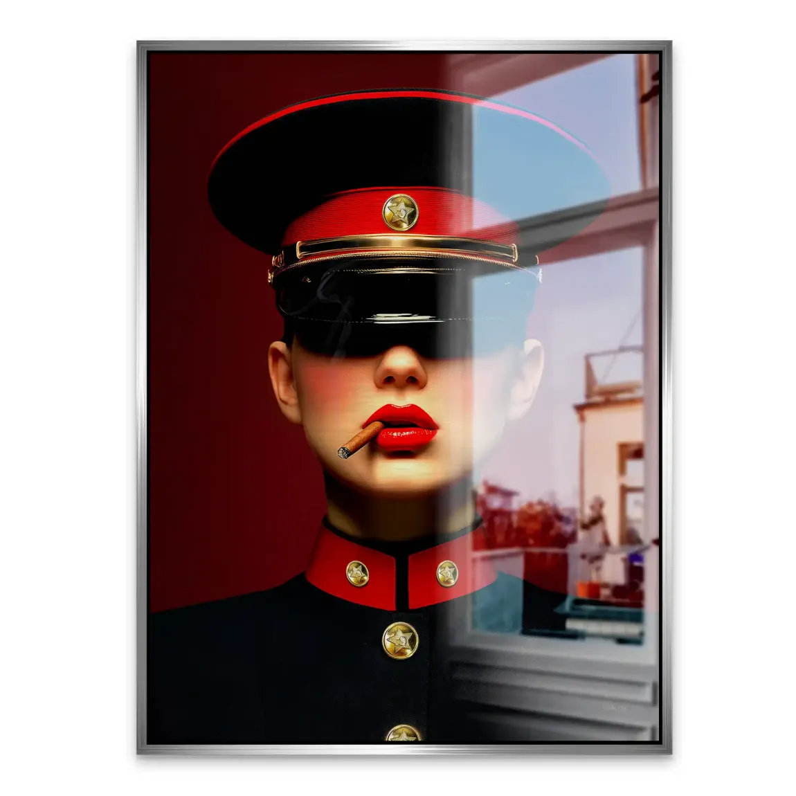 Russian Girl Alu Gebürstet Bild