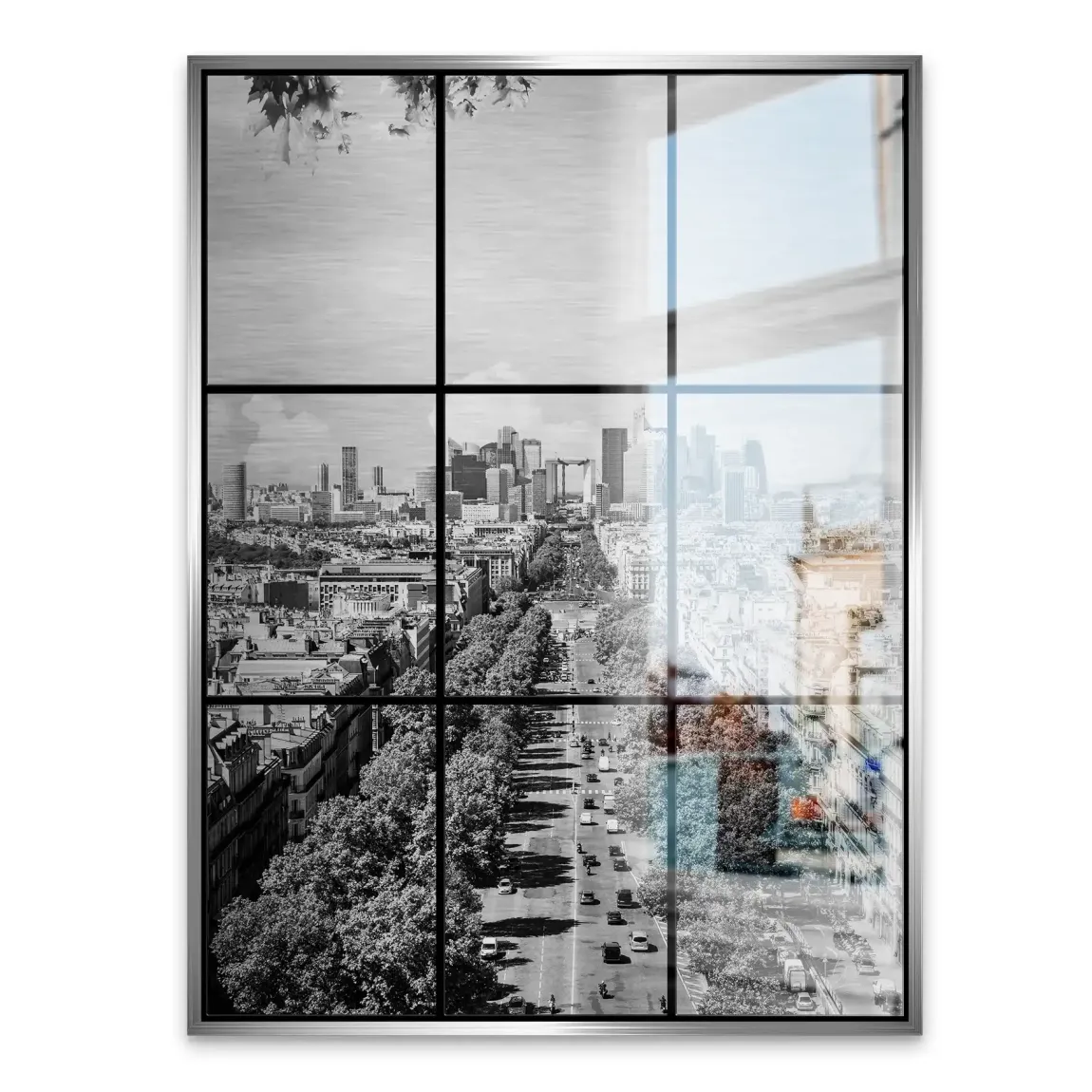 Skyline Avenue Paris Alu Gebürstet Bild