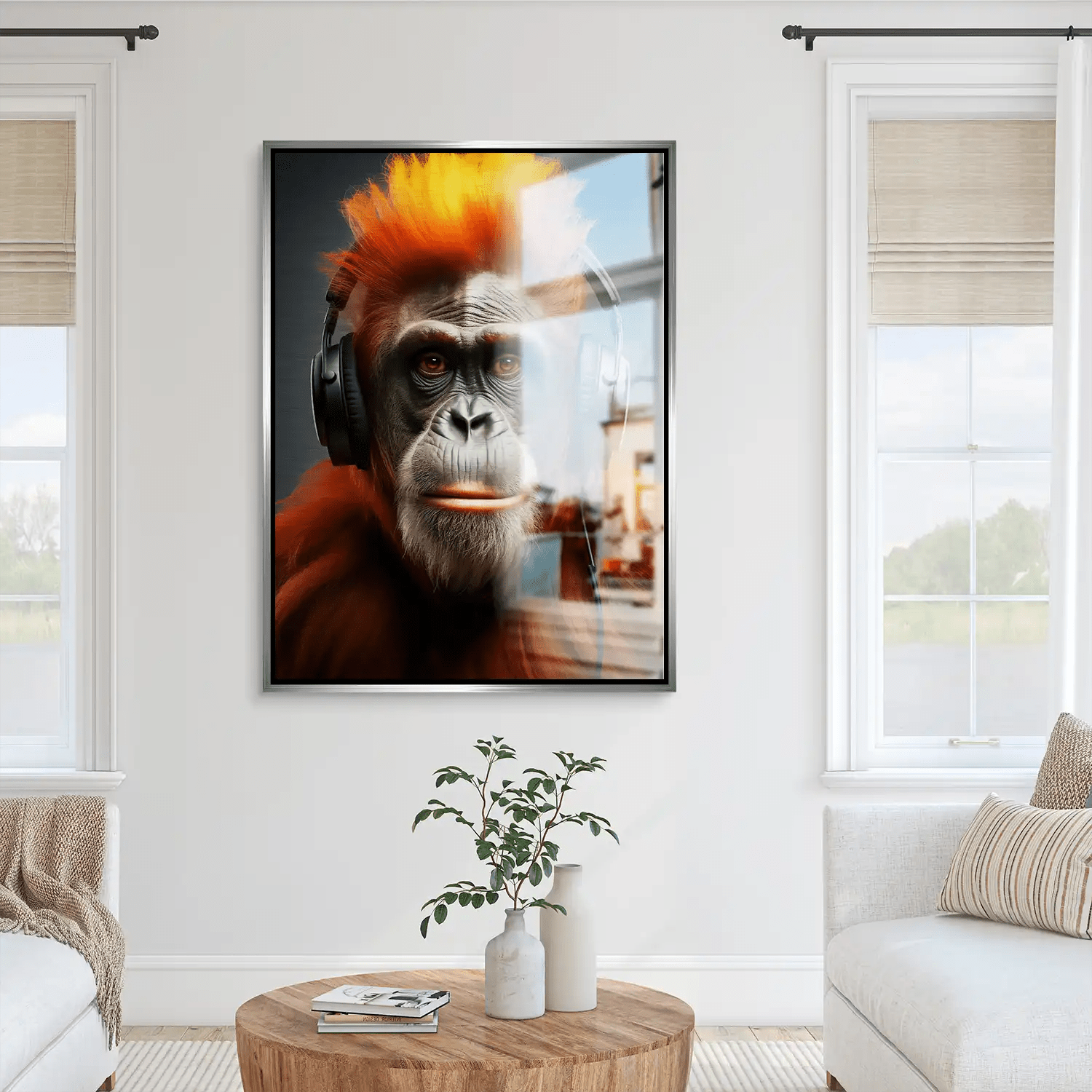 Music Monkey Aludibond Gebürstet INGALERIE