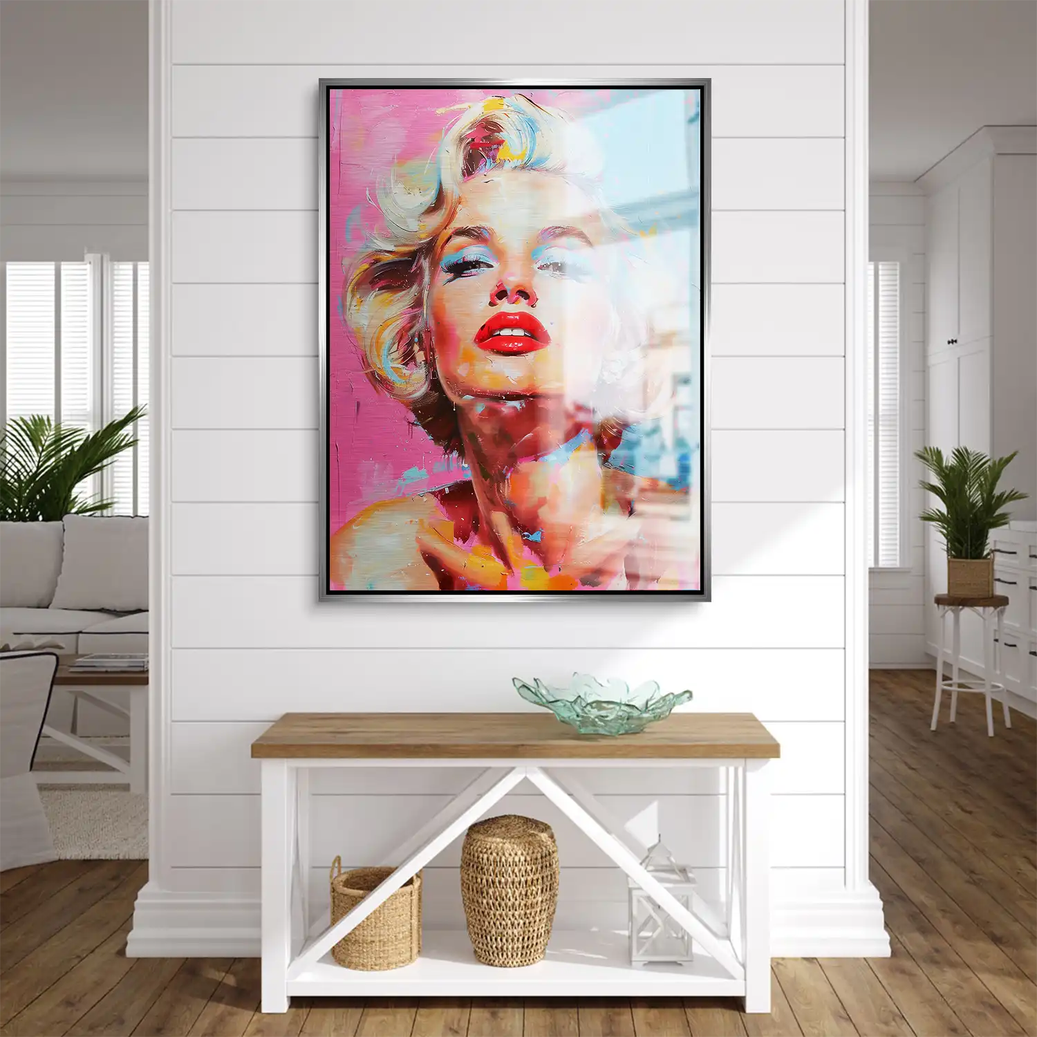 Marilyn Monroe Color Style Aludibond Gebürstet INGALERIE