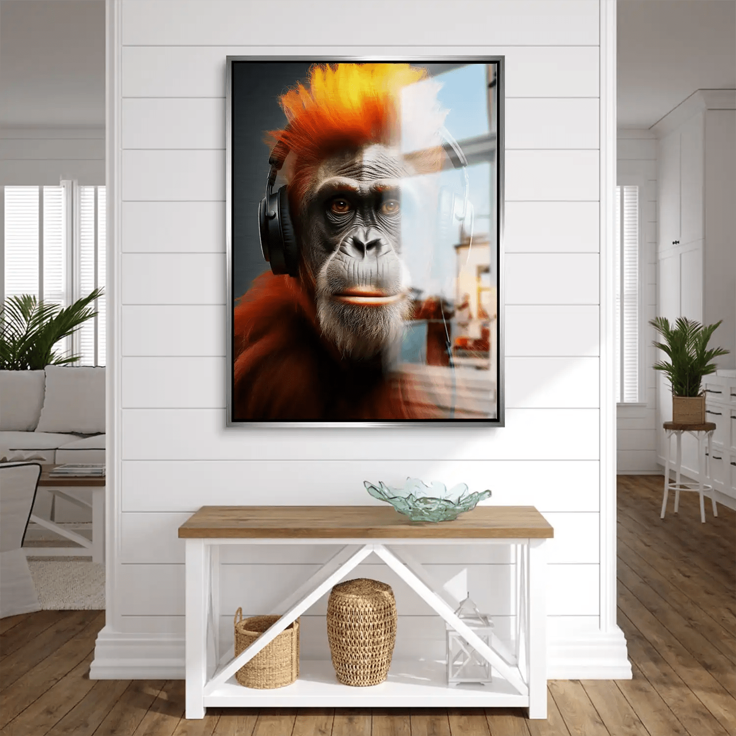 Music Monkey Aludibond Gebürstet INGALERIE