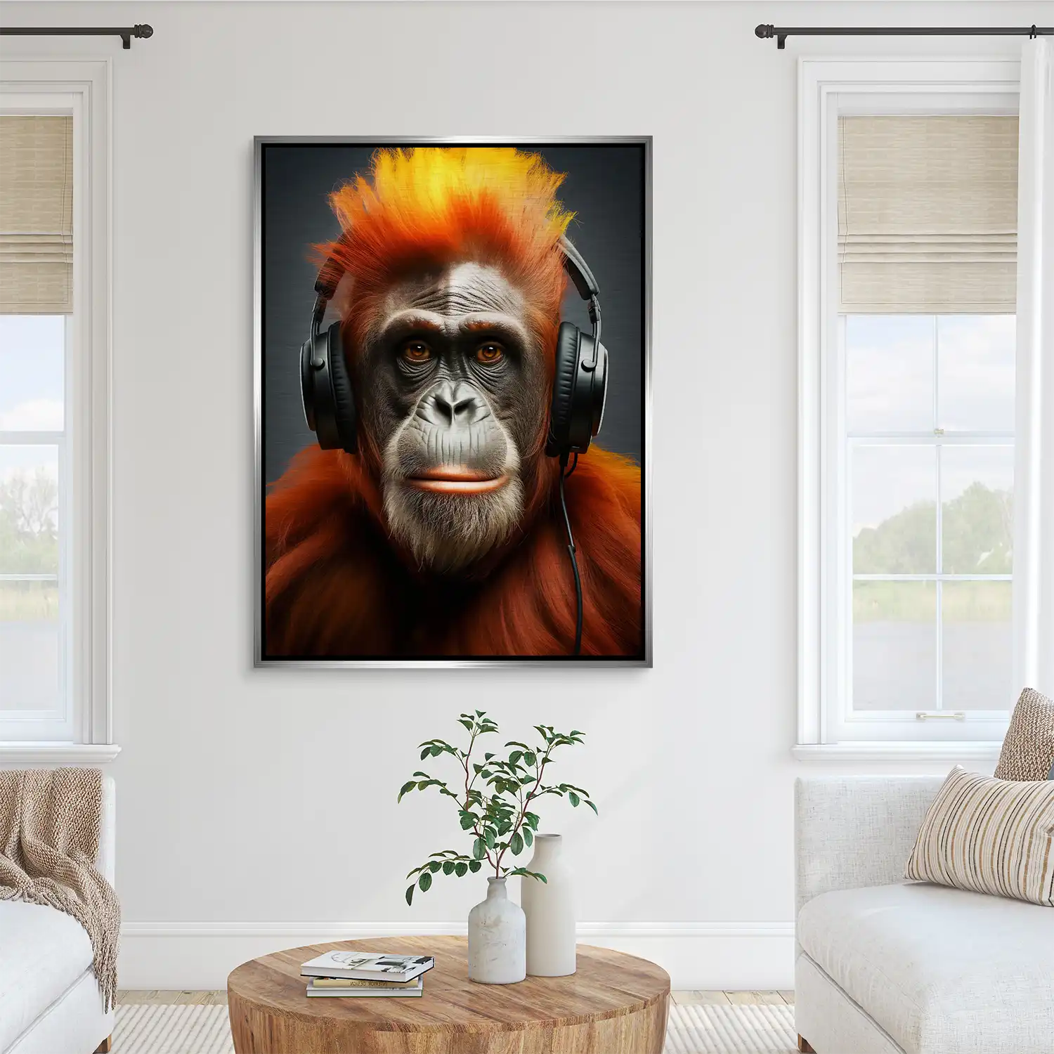 Music Monkey Aludibond Gebürstet INGALERIE