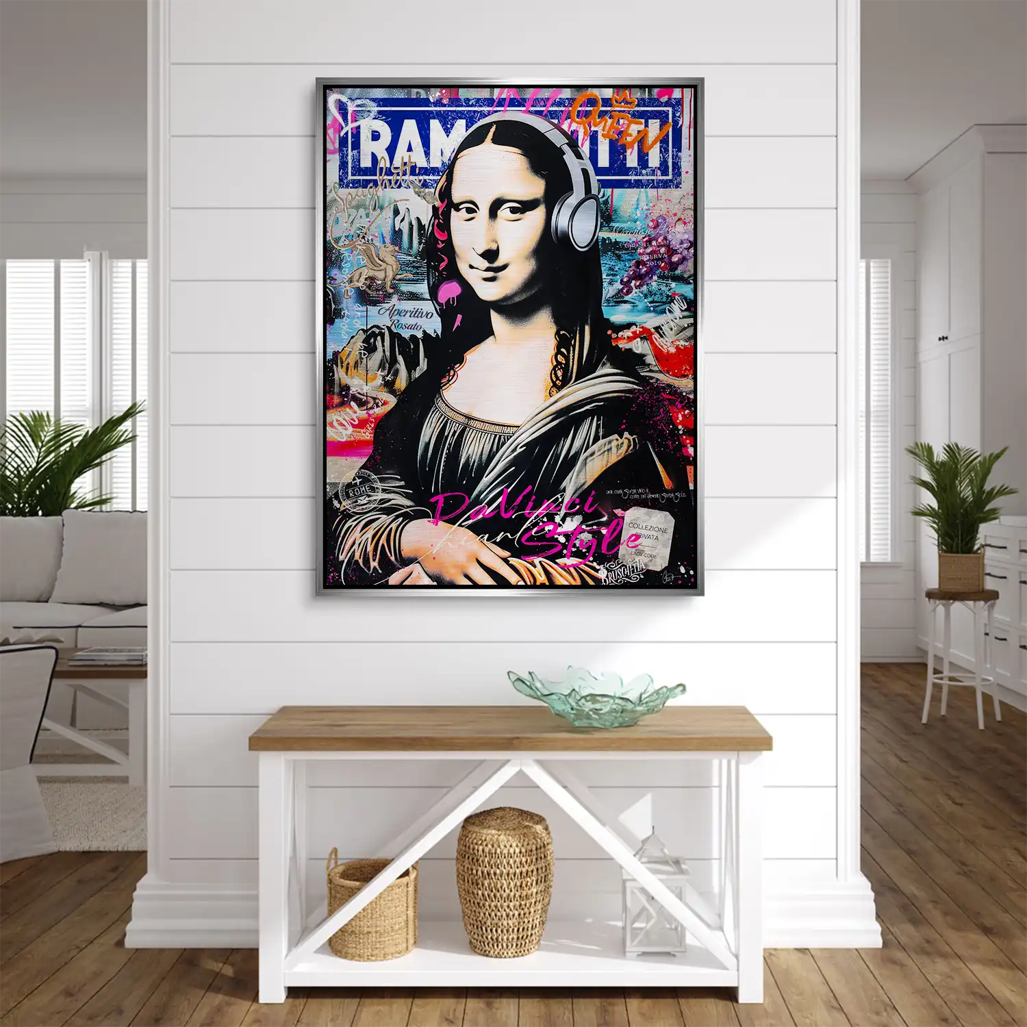 Mona Lisa Pop Art Aludibond Gebürstet INGALERIE