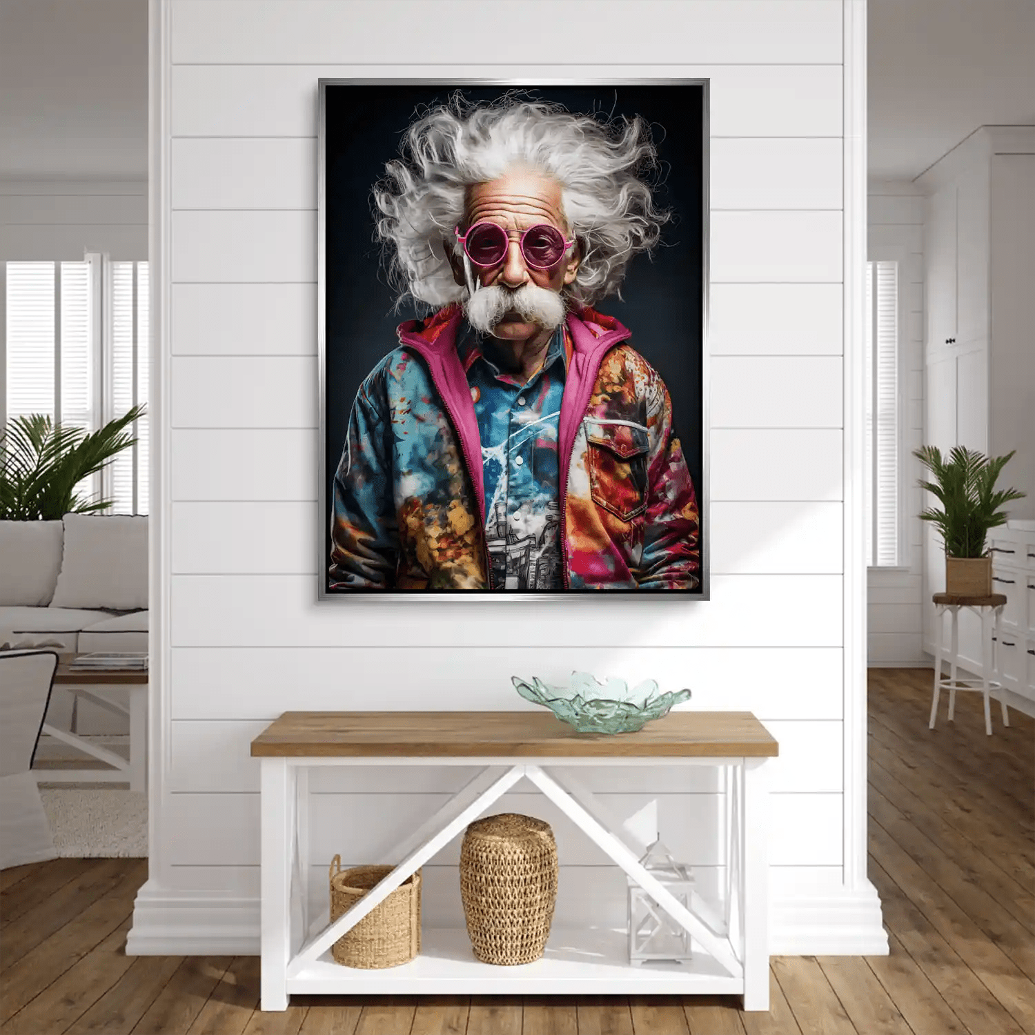 Einstein Hipster Style Aludibond Gebürstet INGALERIE