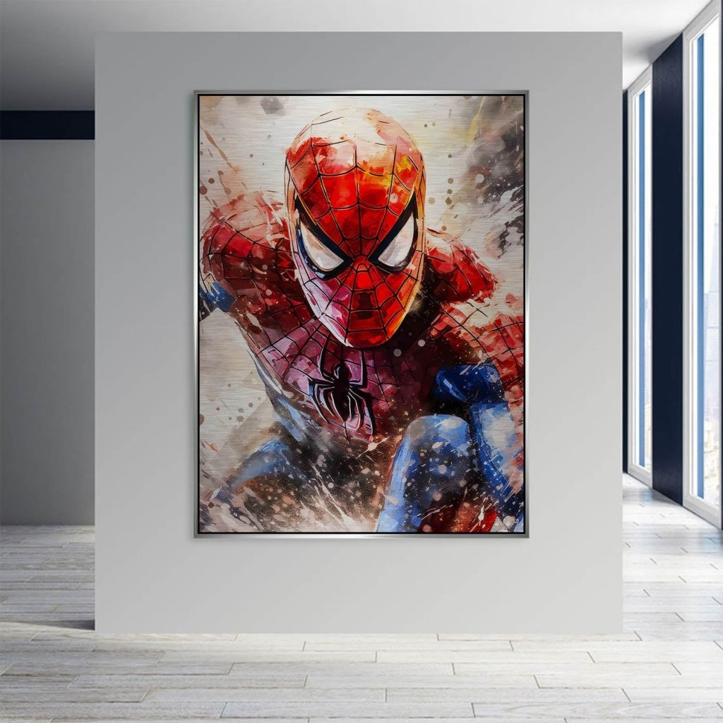 Pop Art Aludibond Brush Spiderman Abstrakt INGALERIE