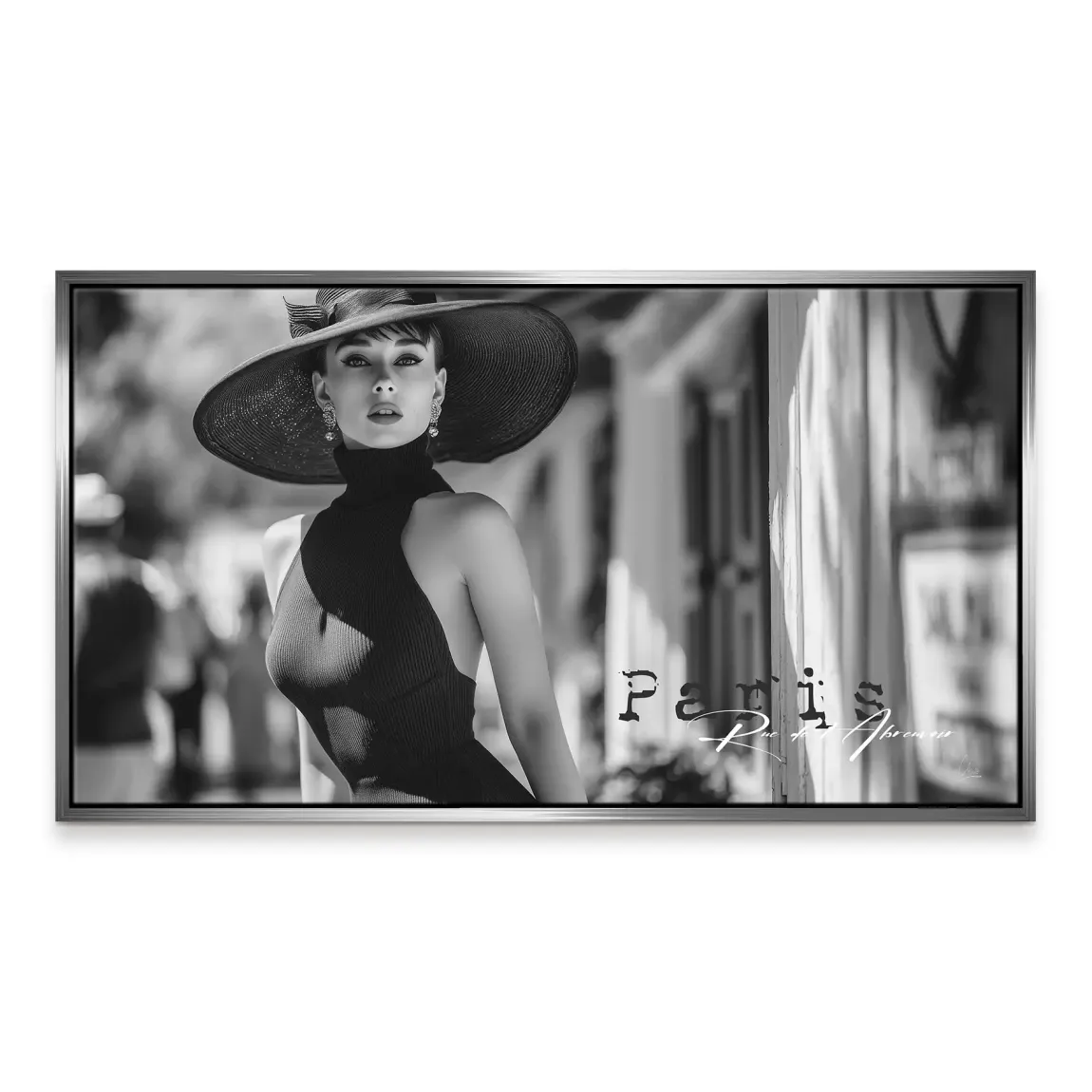 Audrey Hepburn Paris City Life Leinwand Bild