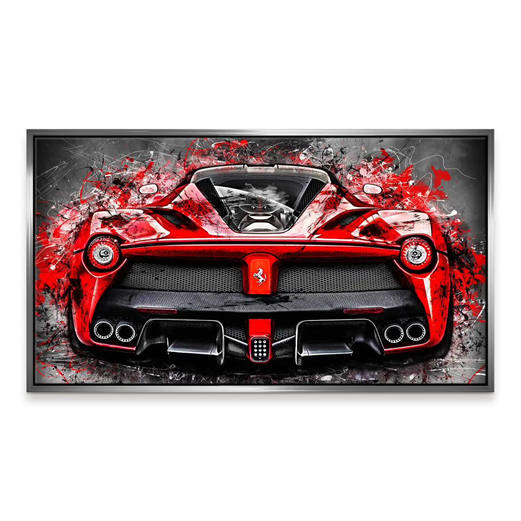 La Ferrari Abstrakt-Style Leinwand Bild INGALERIE