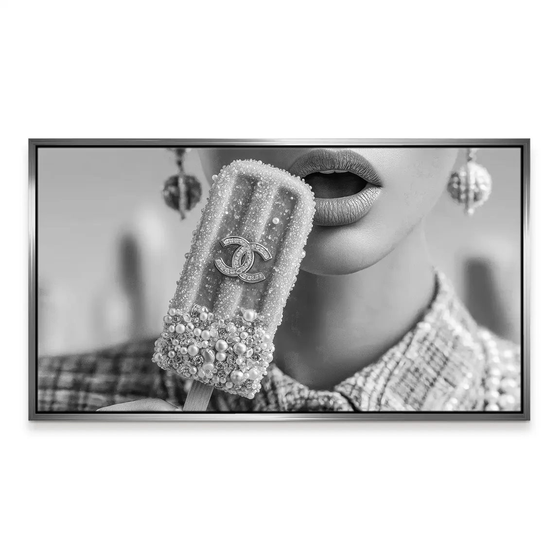 Coco Ice Art Black Edition Leinwand Bild