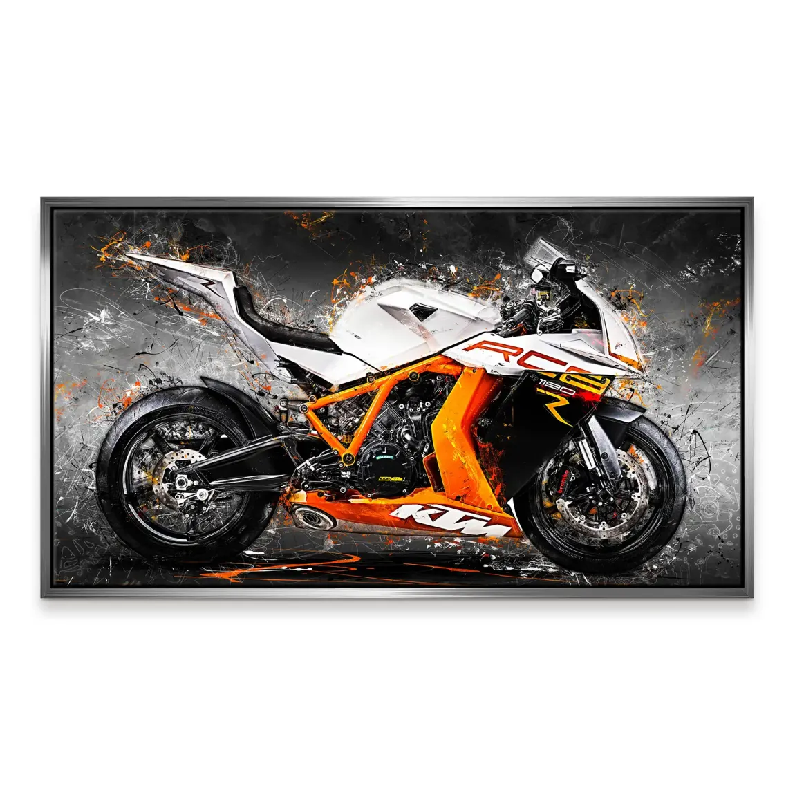 KTM RC8 Abstrakt Leinwand Bild