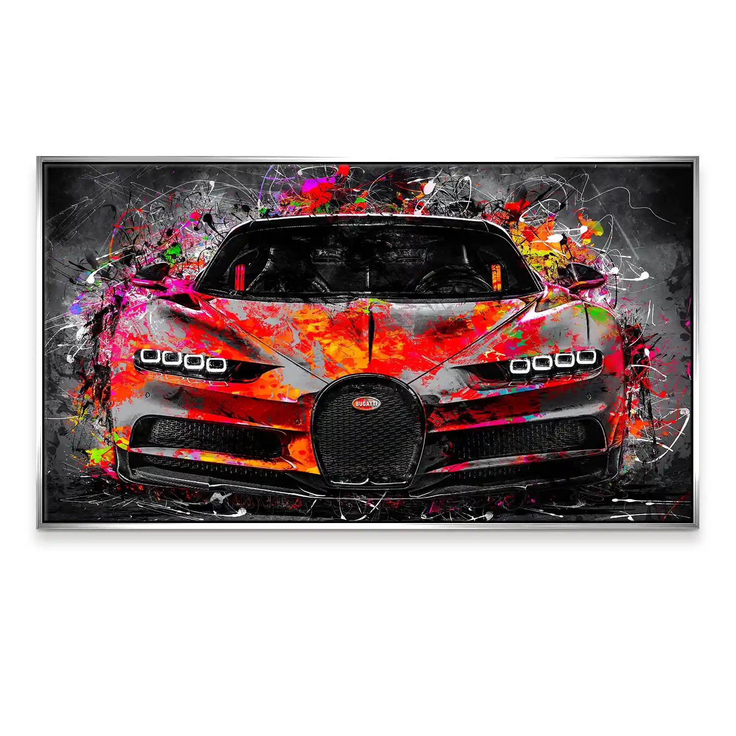 Bugatti Pop Art Style Leinwand Bild INGALERIE