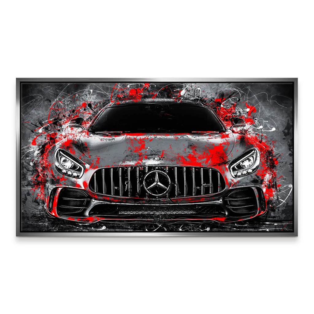 Mercedes AMG GT Abstrakt Style Leinwand Bild INGALERIE