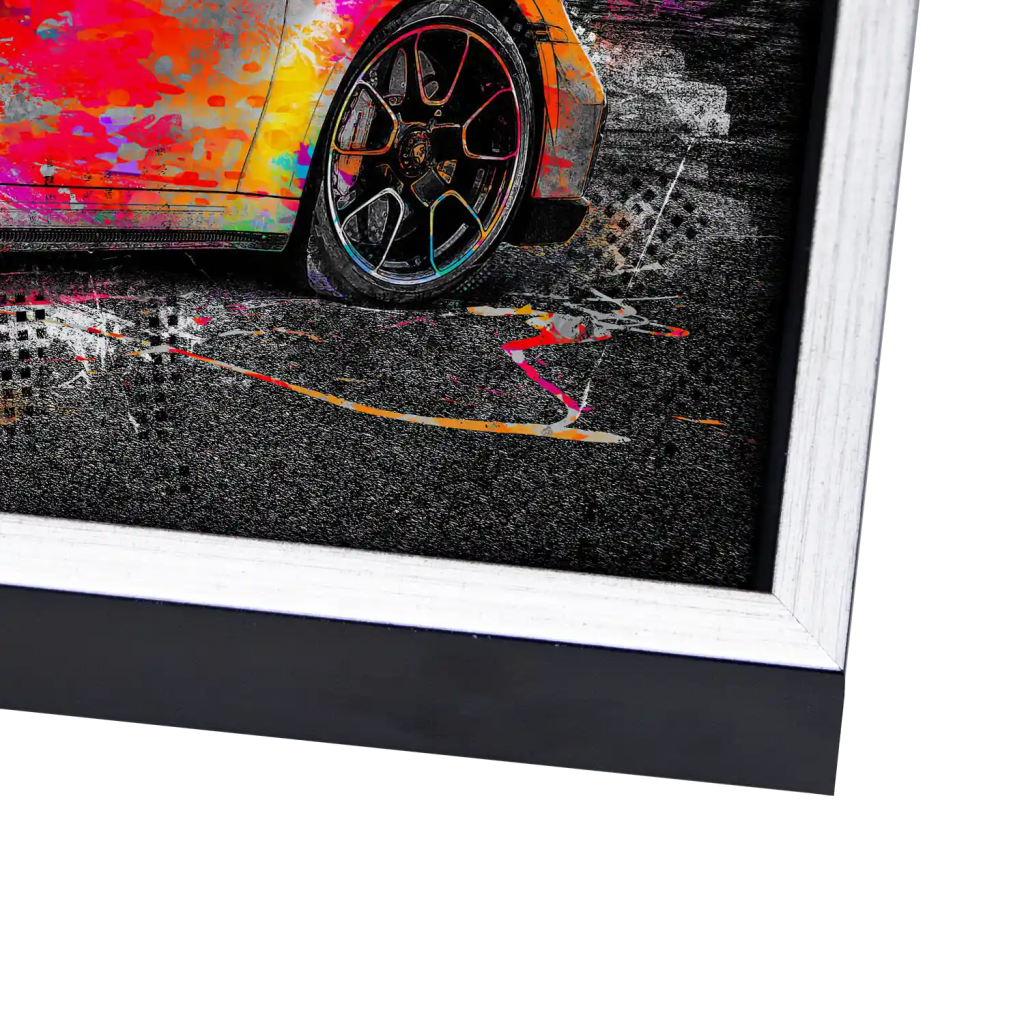 Porsche 911 Turbo Pop Art Style Leinwand Bild INGALERIE