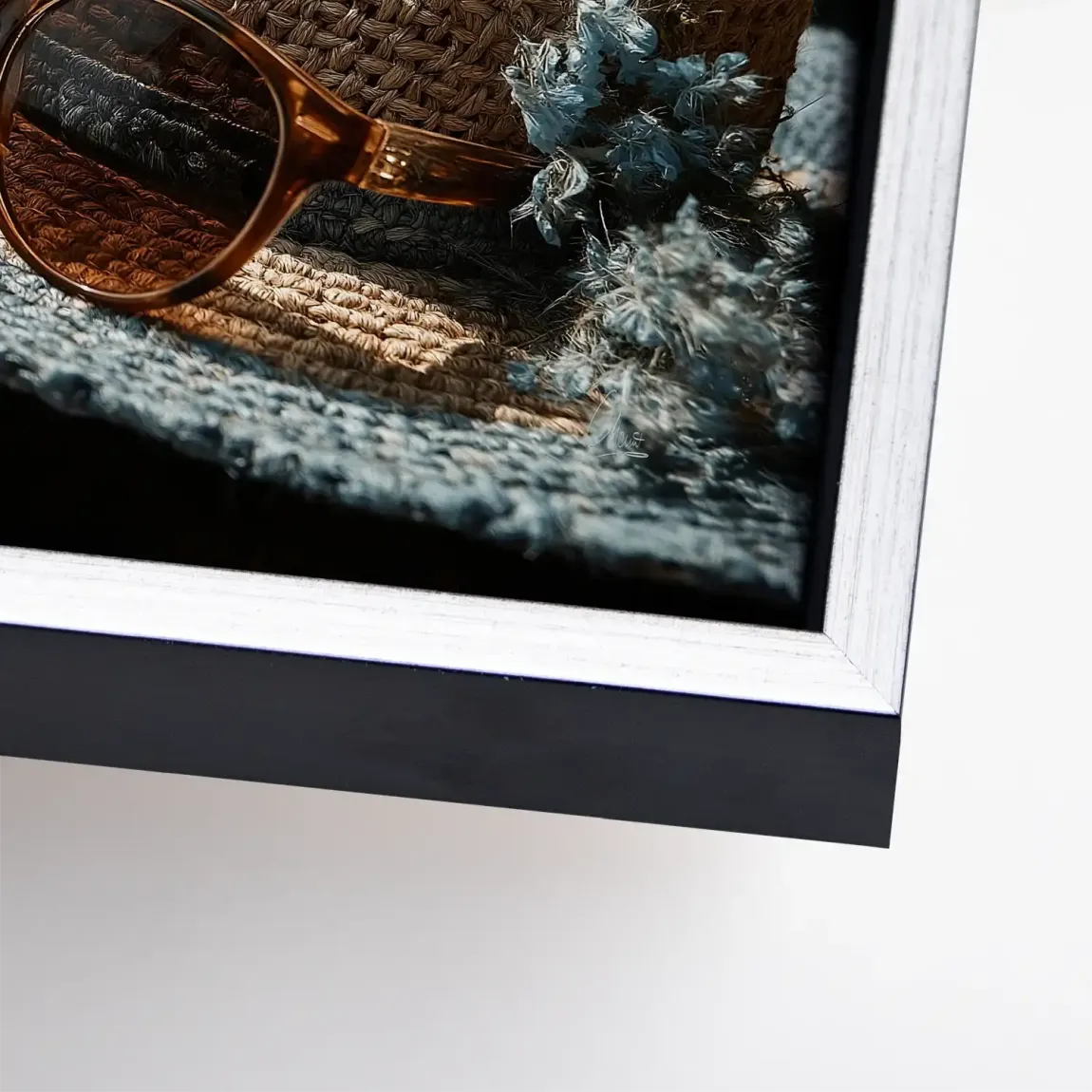 Blue Moments Leinwand Bild