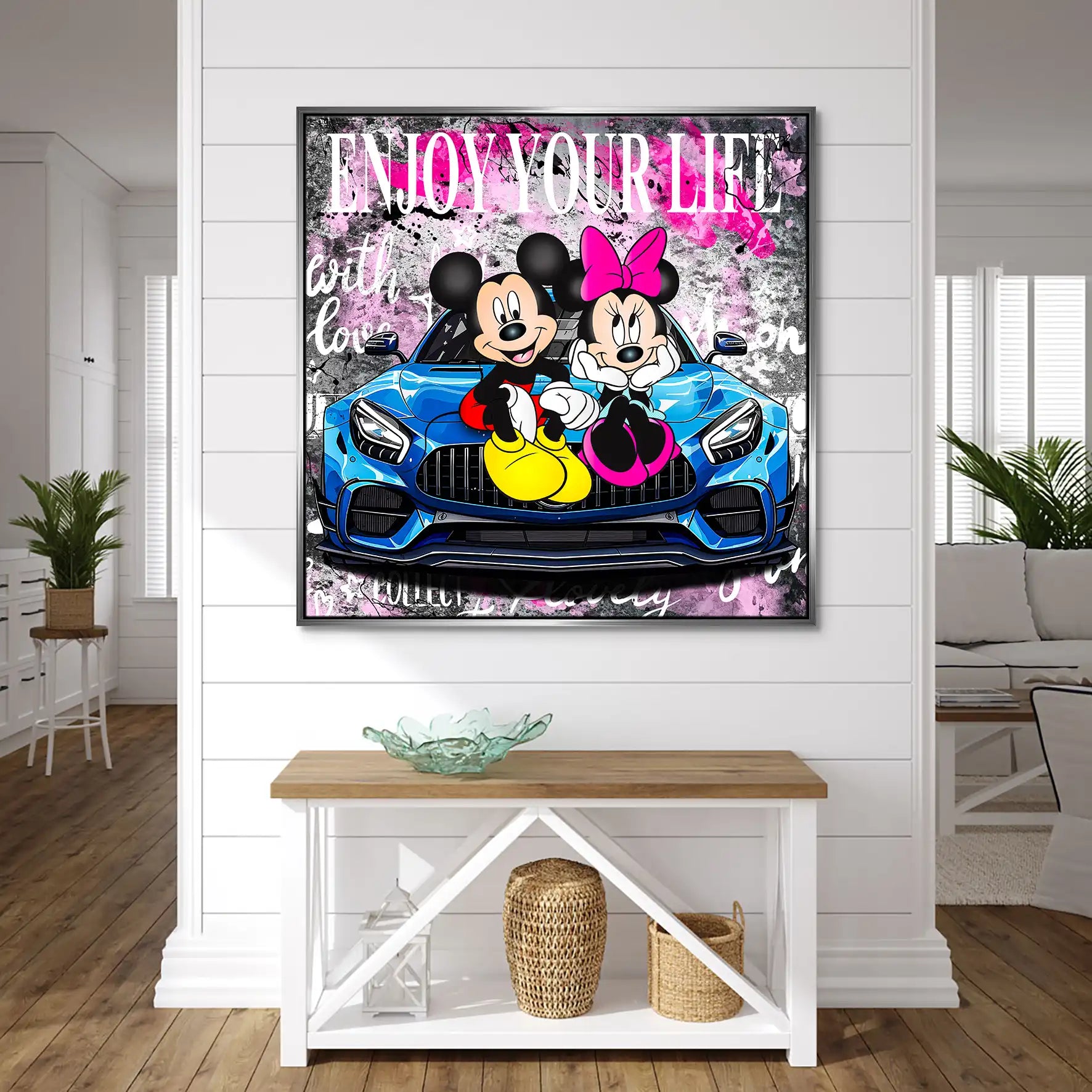 Micky & Minnie Enjoy Leinwand Bild INGALERIE
