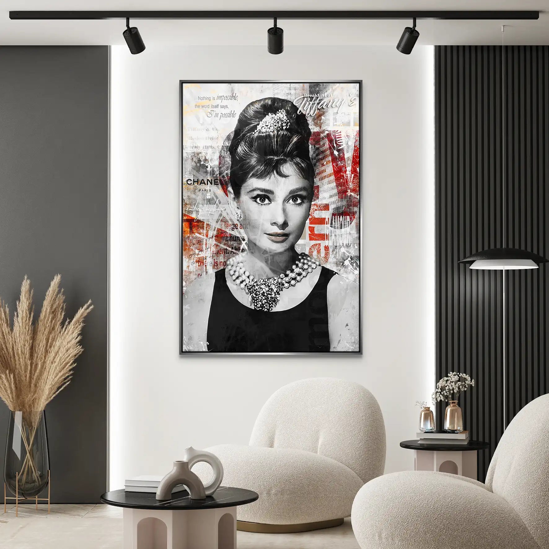 Audrey Glamour Style Leinwand Bild INGALERIE