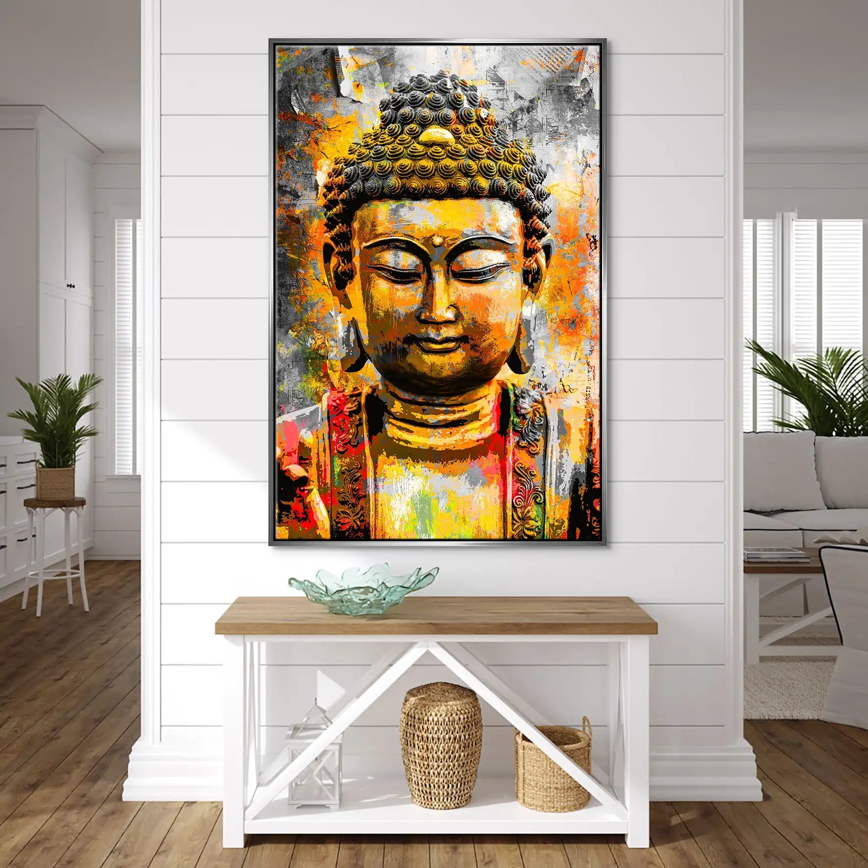 Buddha Boho Style Leinwand Bild INGALERIE