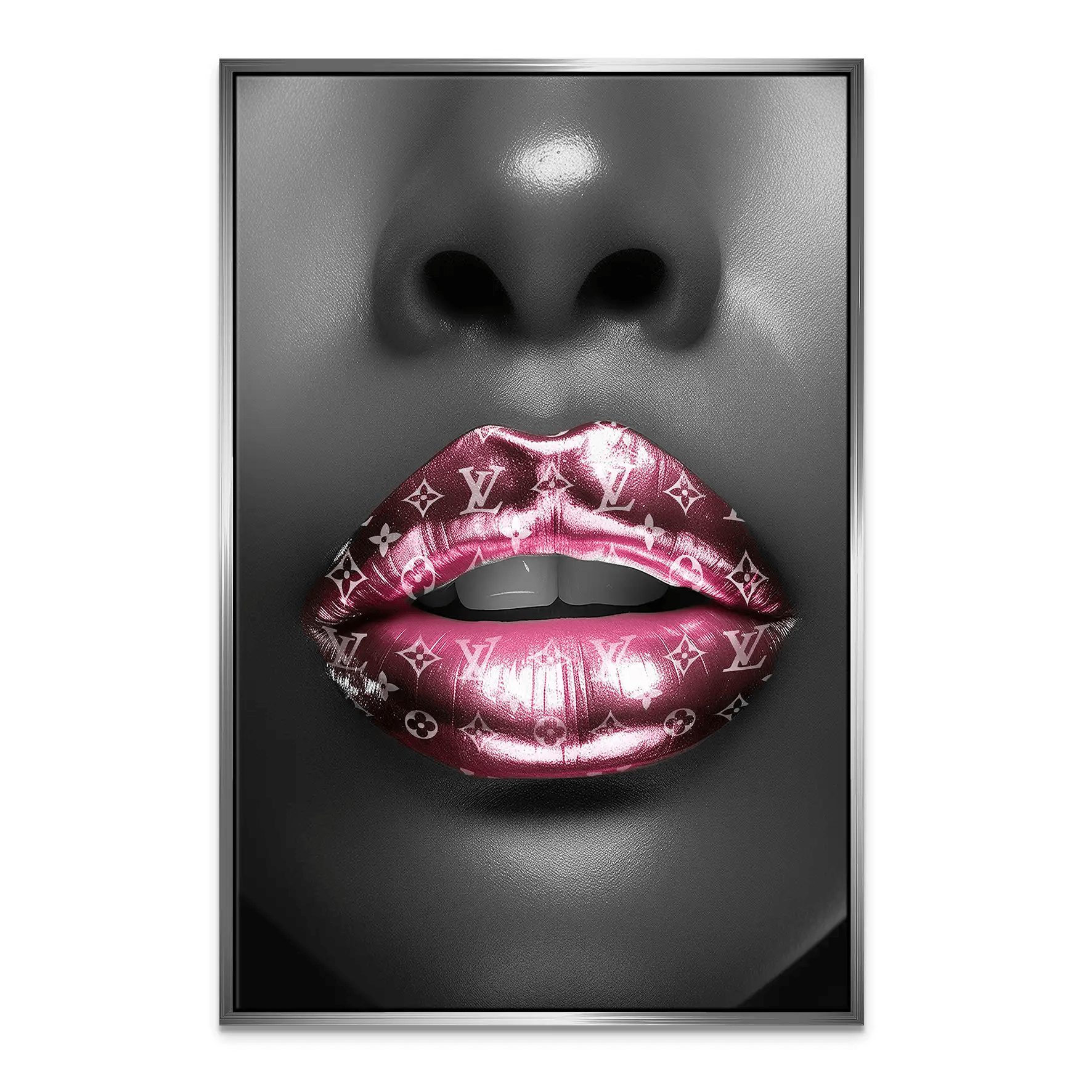 Silver Louis Lips Leinwand Bild INGALERIE