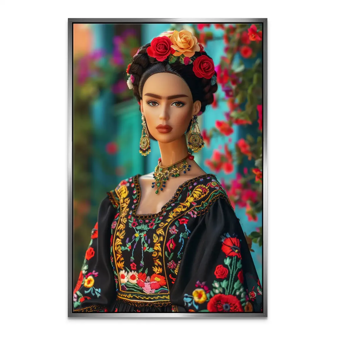 Frida Barbie Leinwand Bild