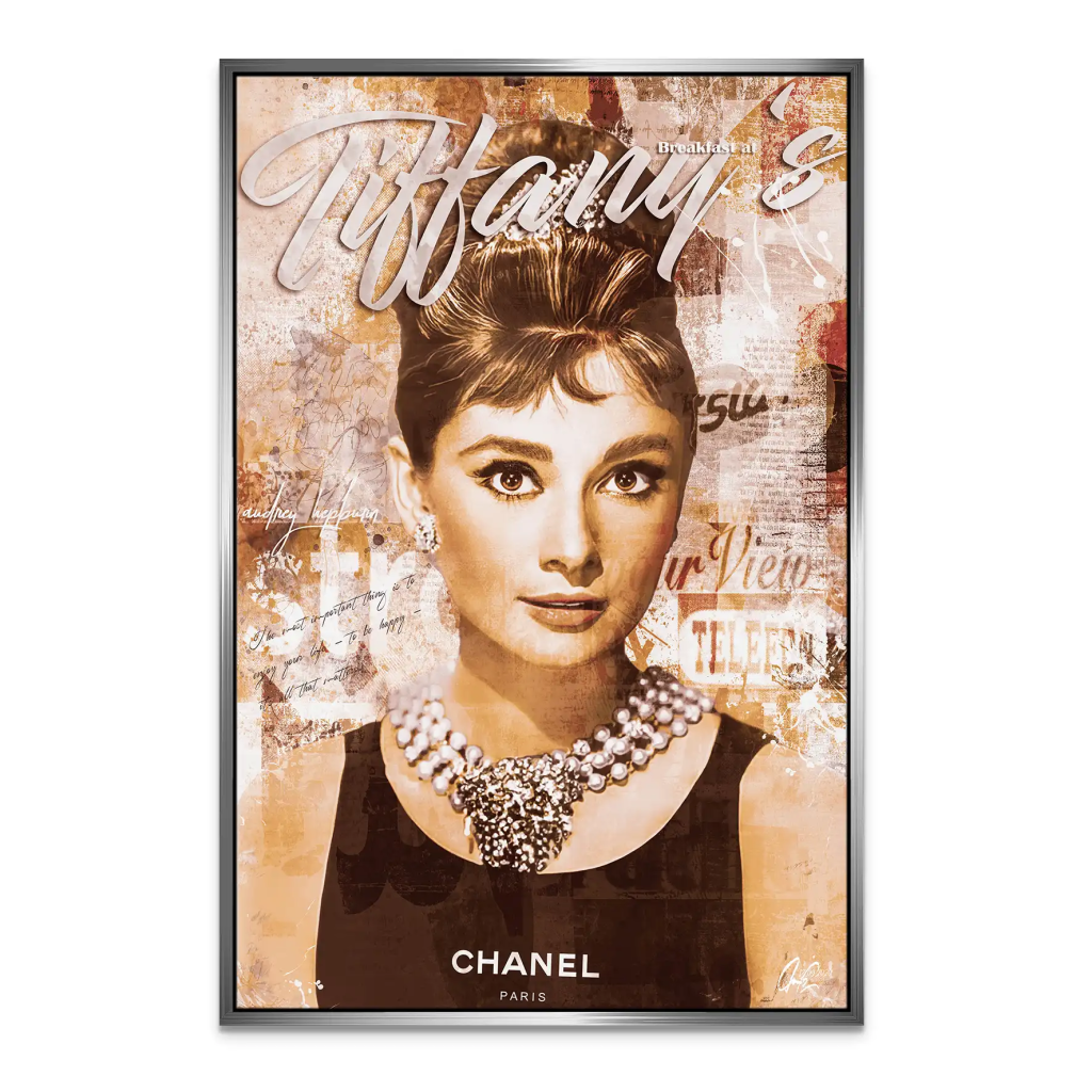 Audrey Tiffany Retro Art Leinwand Bild INGALERIE