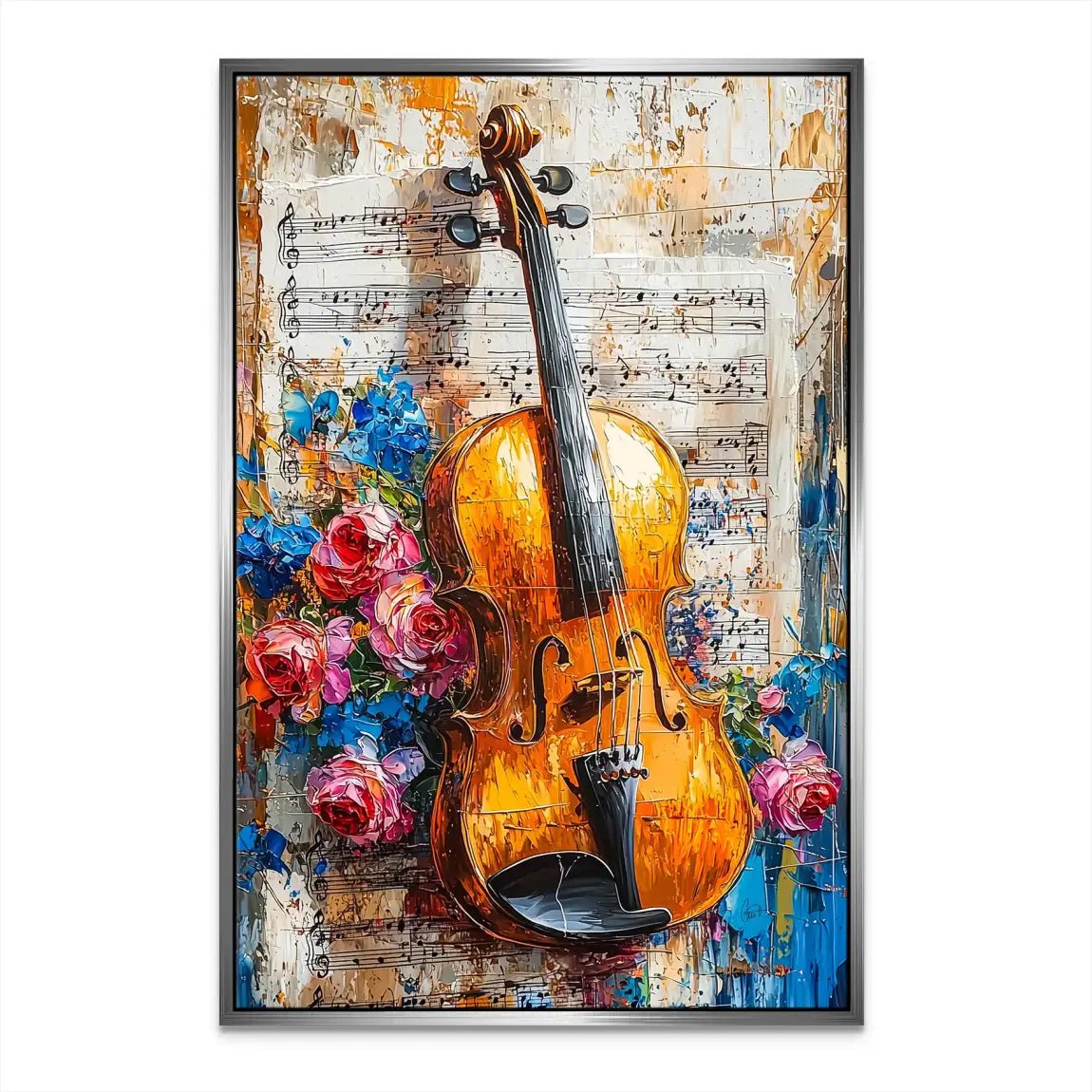 Violine Abstrakt Nr.2 Leinwand Bild INGALERIE