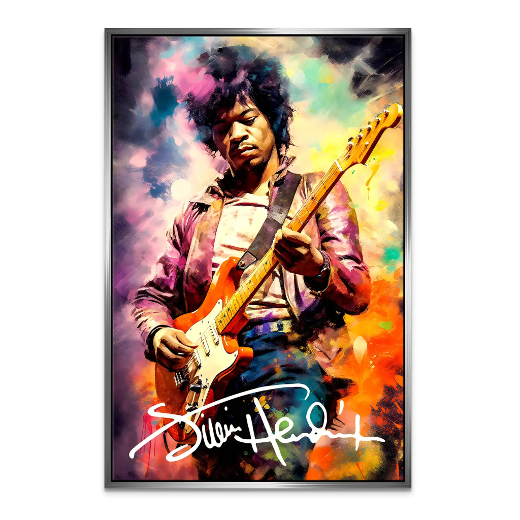 Jimi Hendrix Abstrakt Leinwand Bild INGALERIE