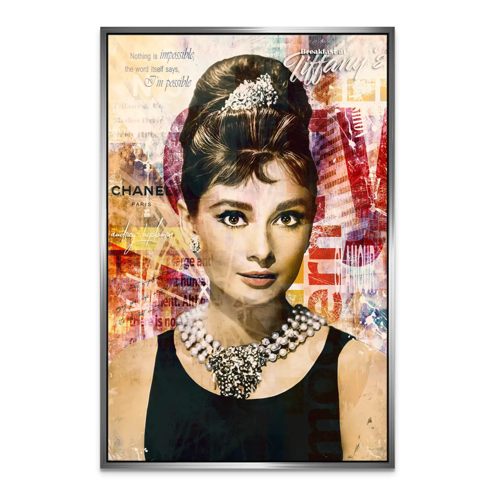 Audrey Glamour Art Leinwand Bild INGALERIE