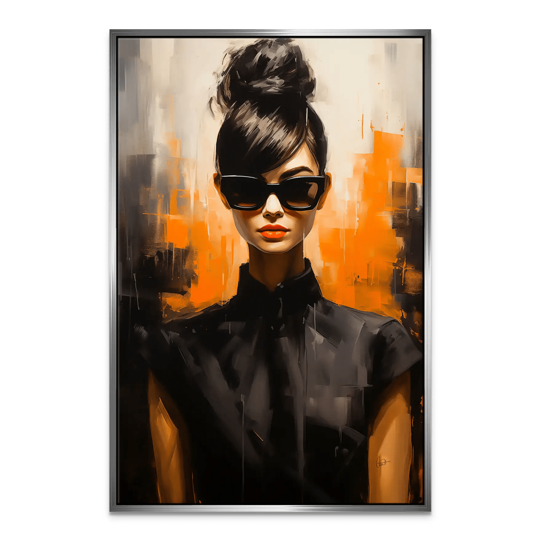 Audrey Dark Style Leinwand Bild INGALERIE