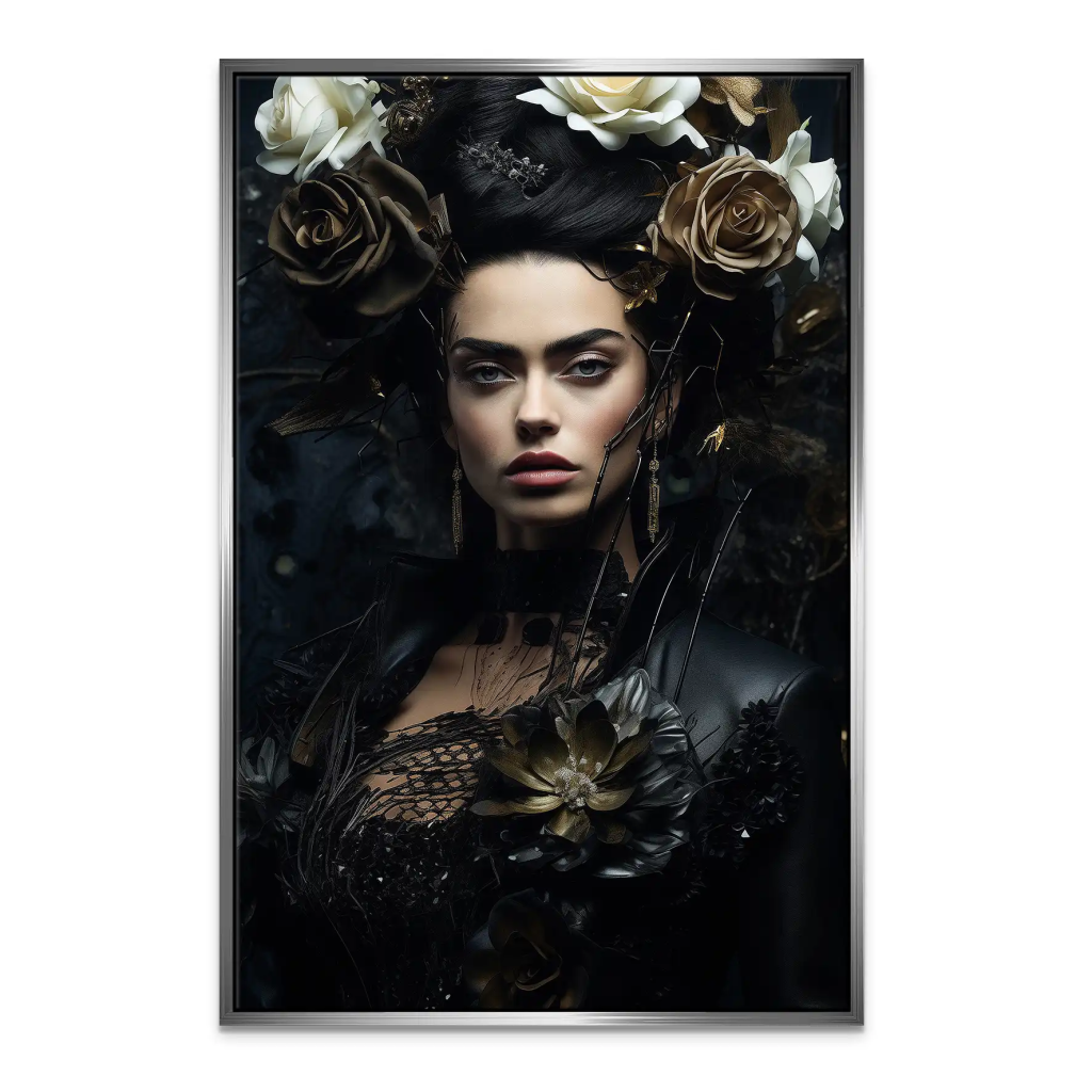 Frida Kahlo Dark Style Leinwand Bild INGALERIE