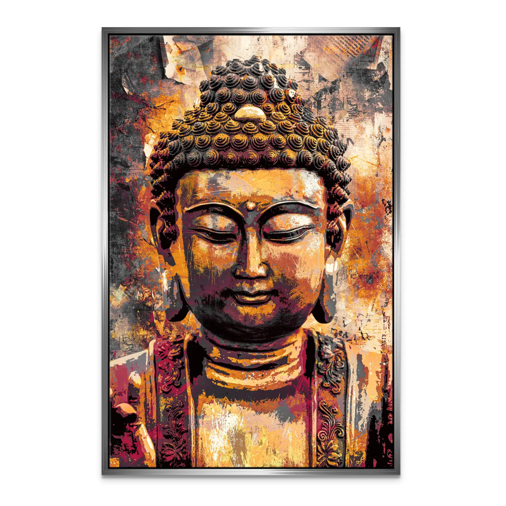 Buddha Vintage Leinwand Bild INGALERIE