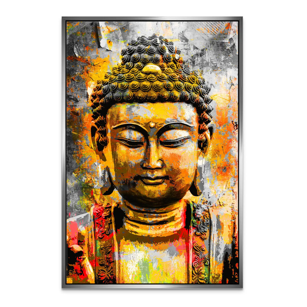 Buddha Boho Style Leinwand Bild INGALERIE