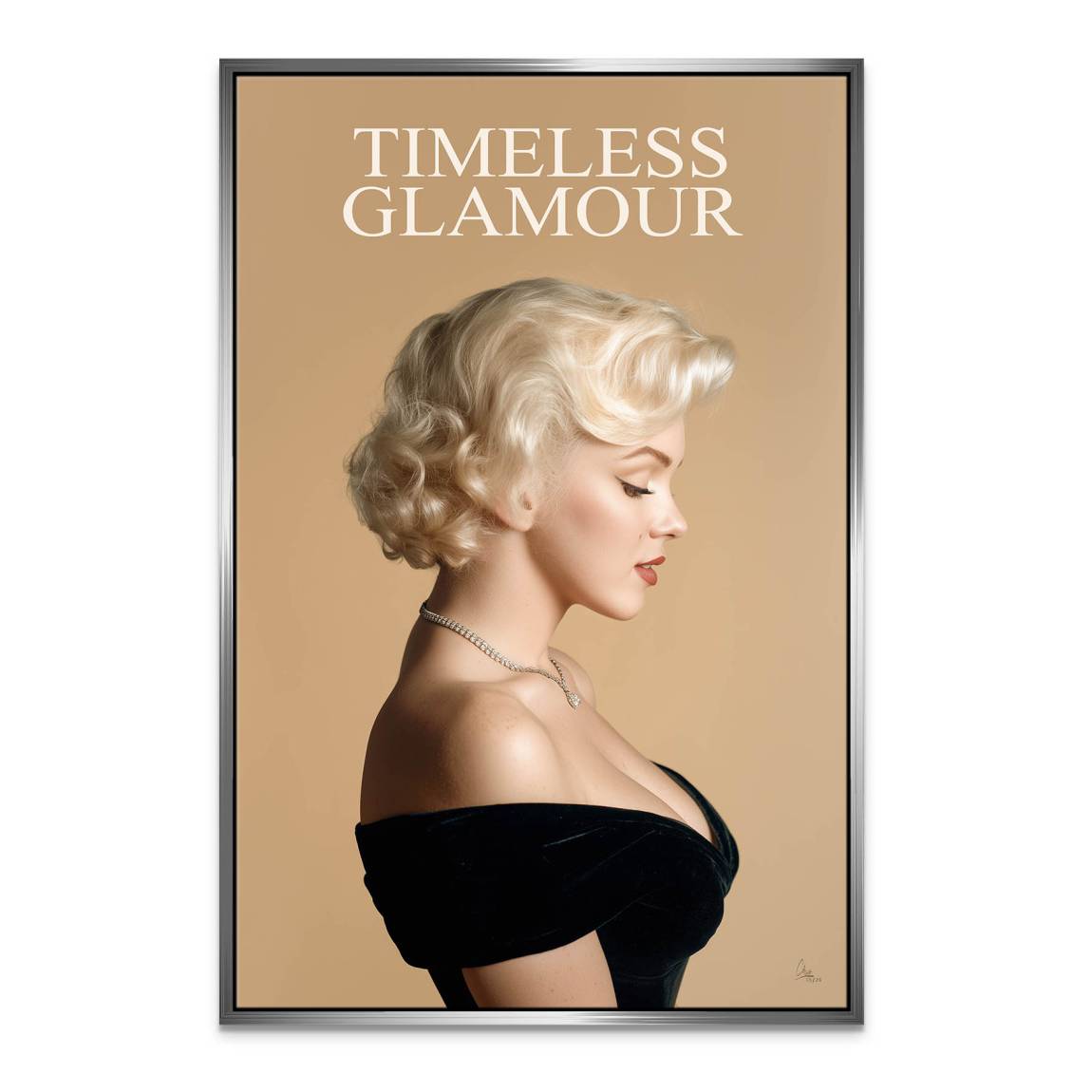 Marilyn Monroe Glam Allure Leinwand Bild