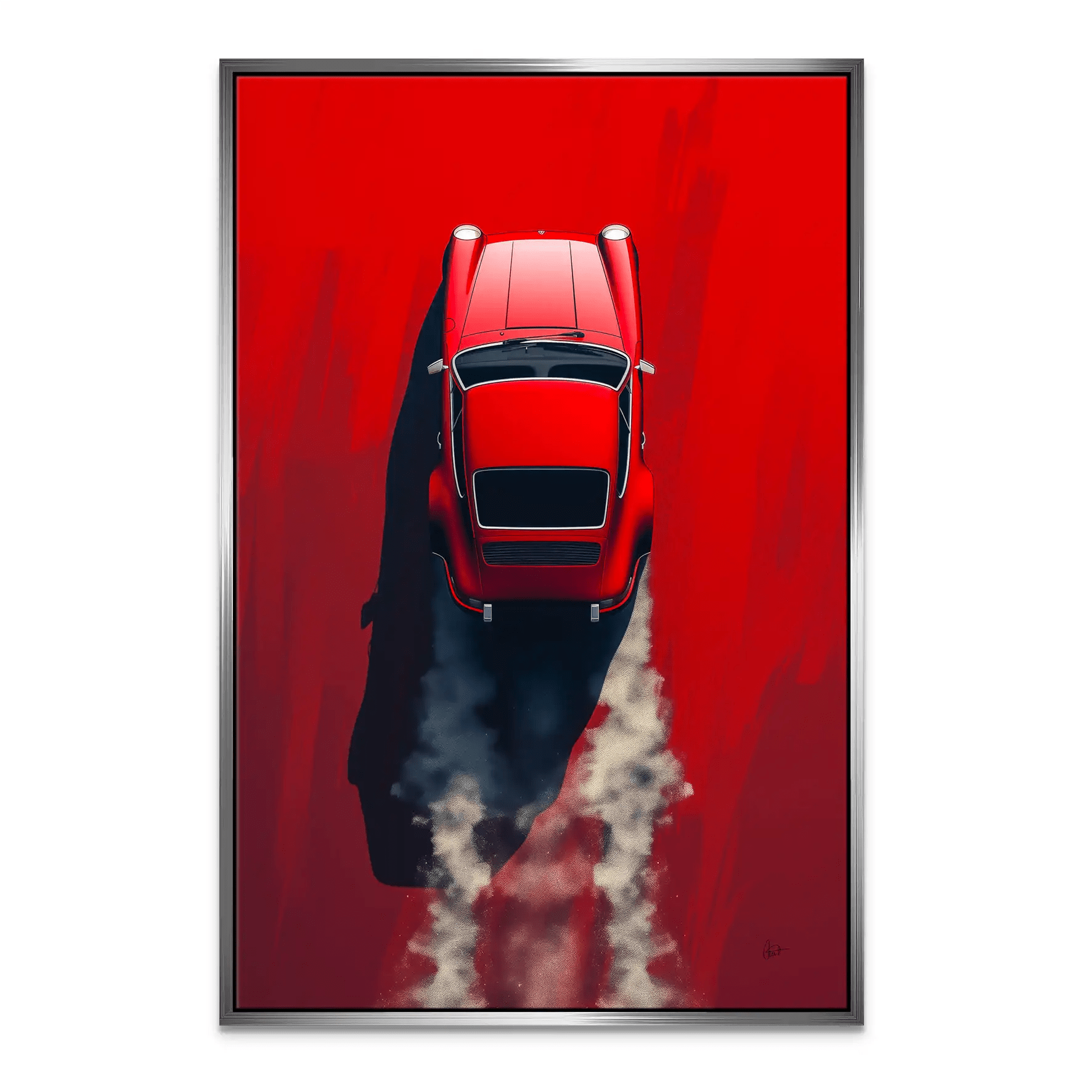 Red 911 Leinwand Bild INGALERIE