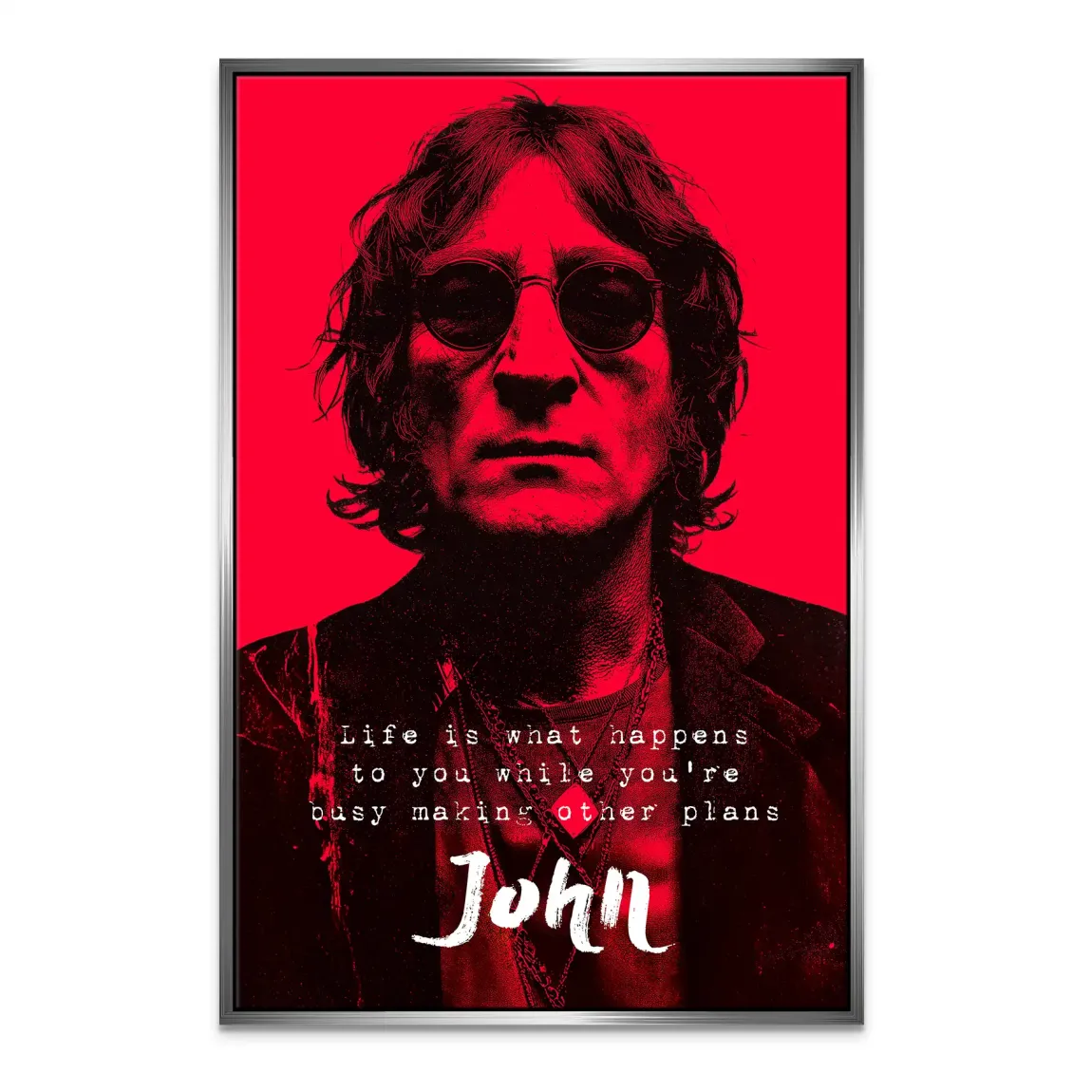 Lennon Red Vision Leinwand Bild