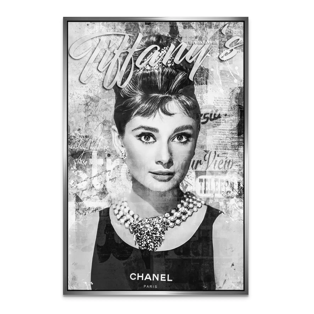 Audrey Tiffany Black Art Leinwand Bild INGALERIE