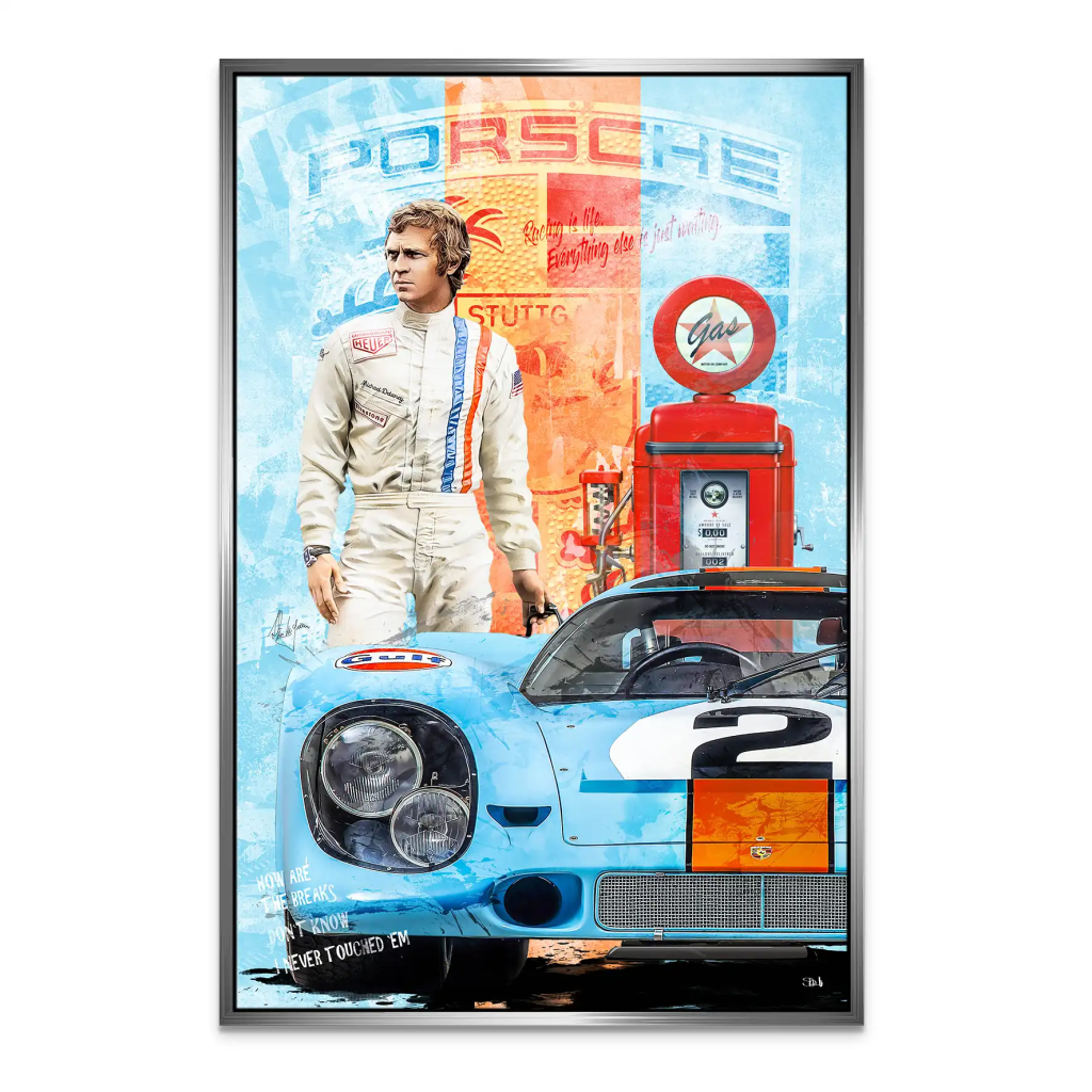 Steve Porsche 917 Leinwand Bild INGALERIE