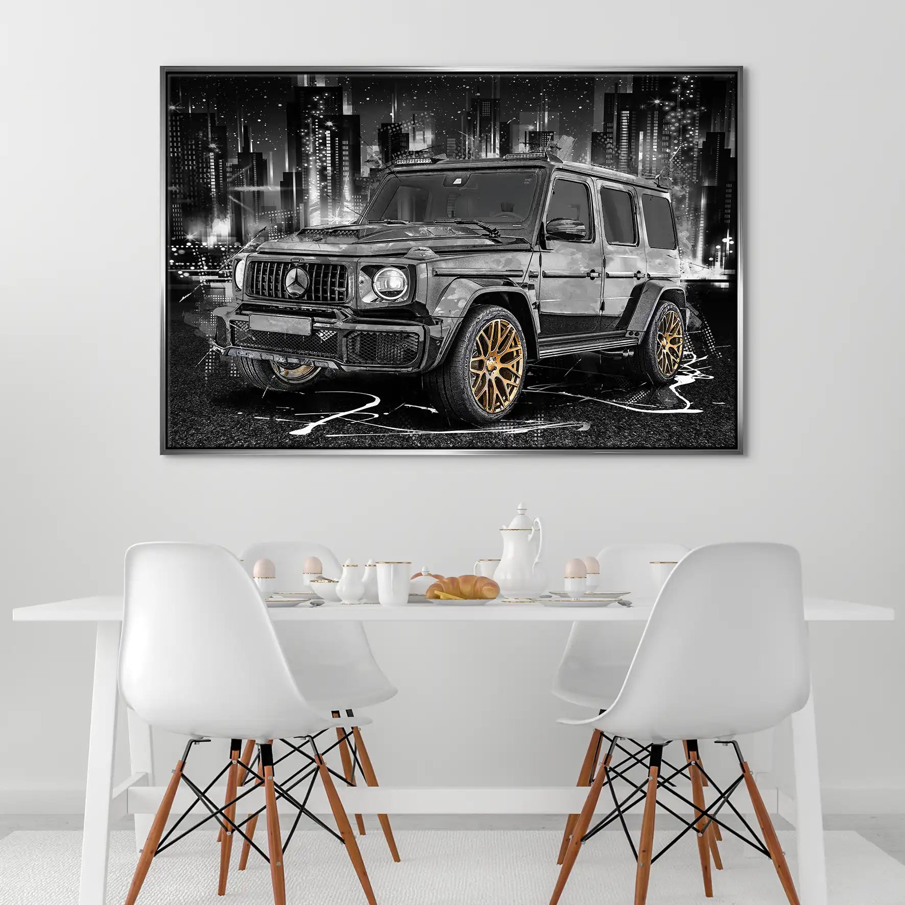 Mercedes G63 Abstrakt Style Leinwand Bild INGALERIE