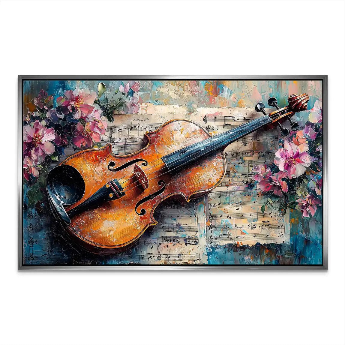 Violine Abstrakt Nr.2 Leinwand Bild INGALERIE