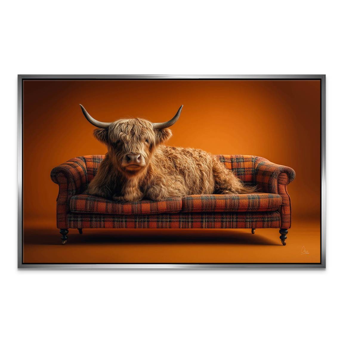 Highland Lounge Leinwand Bild