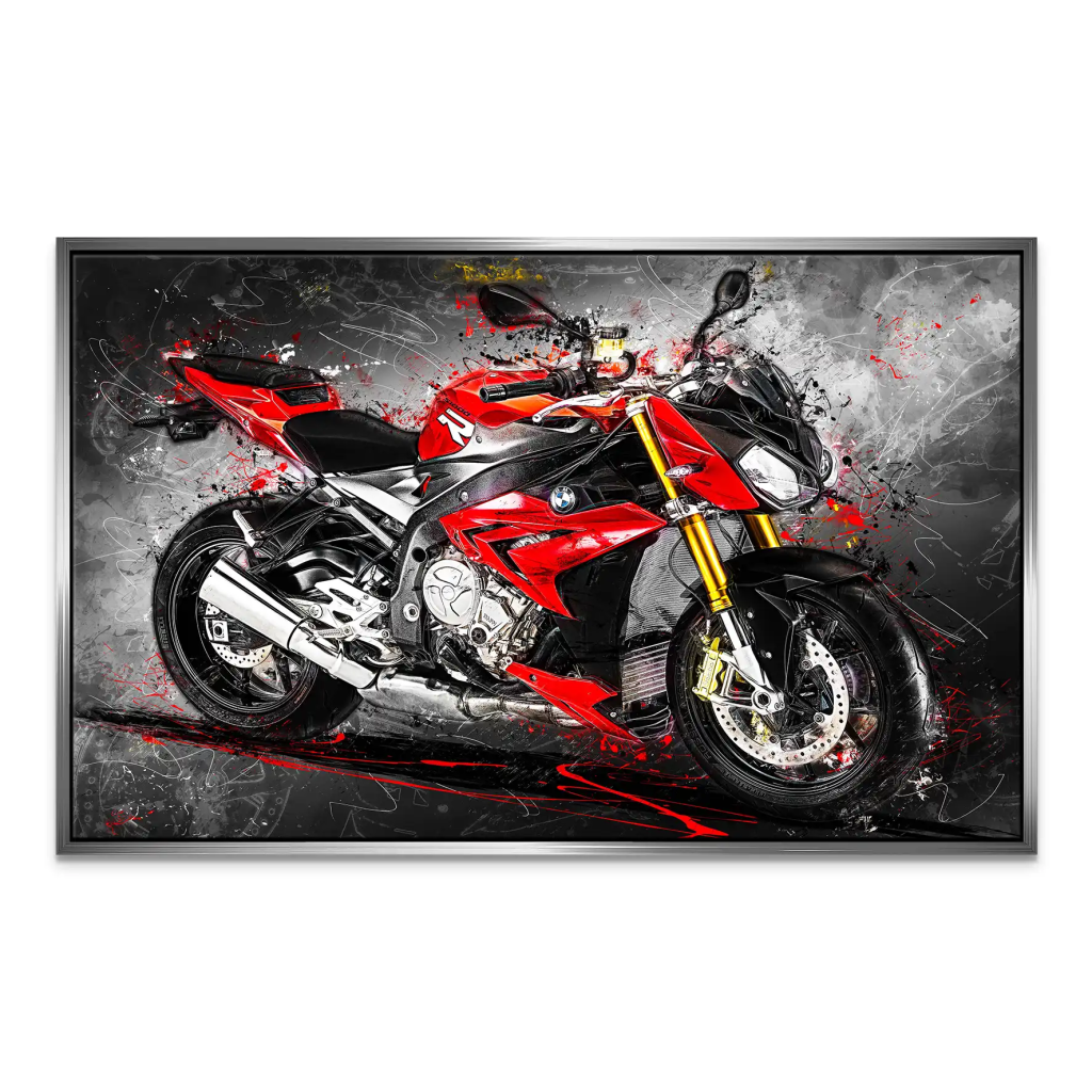 BMW S1000R Abstrakt Leinwand Bild INGALERIE