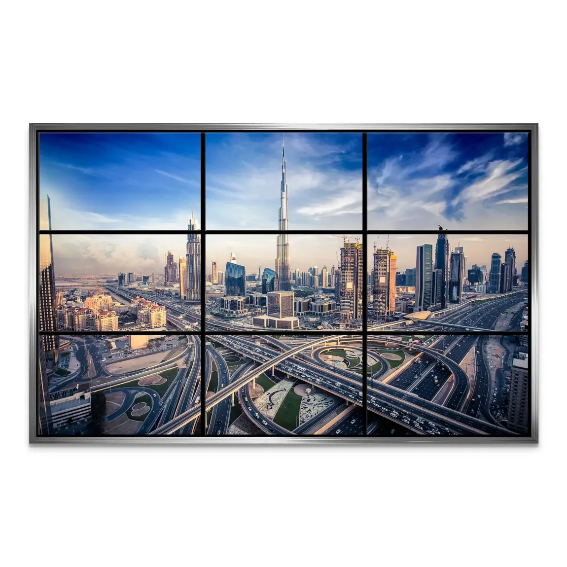 Skyline Dreams Dubai Leinwand Bild