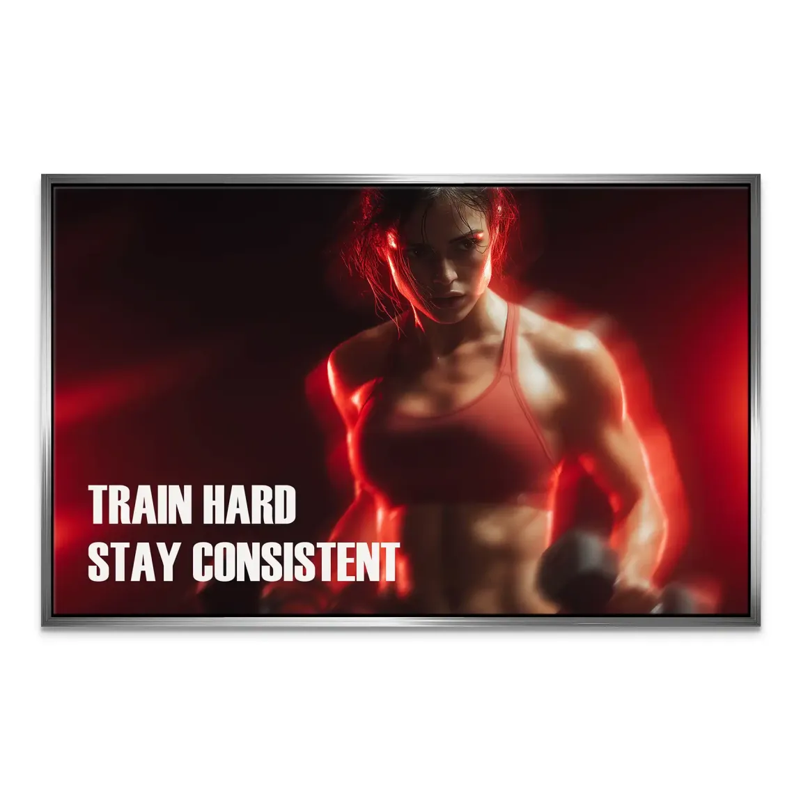 Fitness Motivation Leinwand Bild