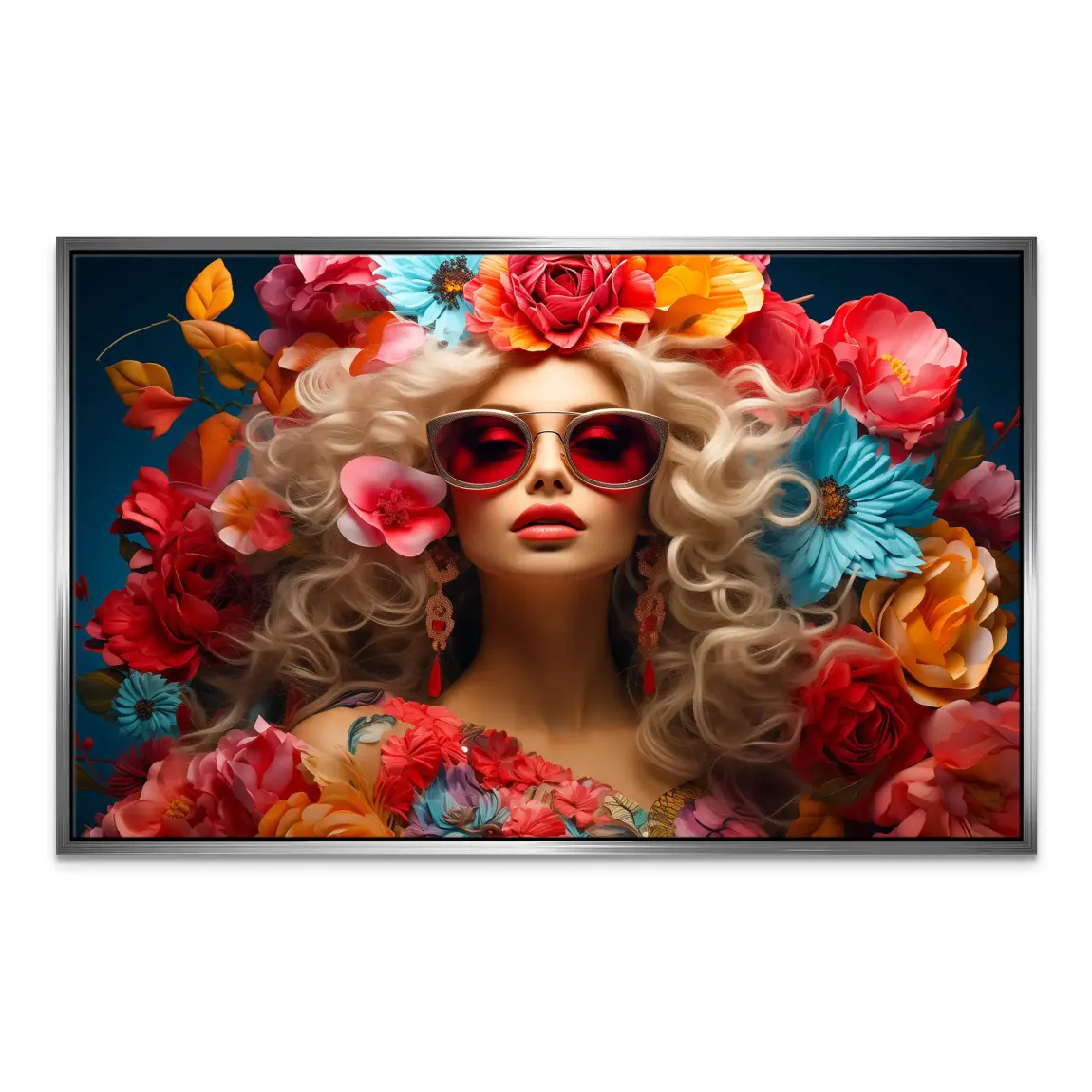 Flower Queen Leinwand Bild