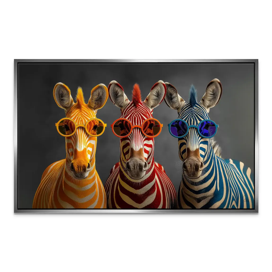 Zebra Safari Chic Leinwand Bild