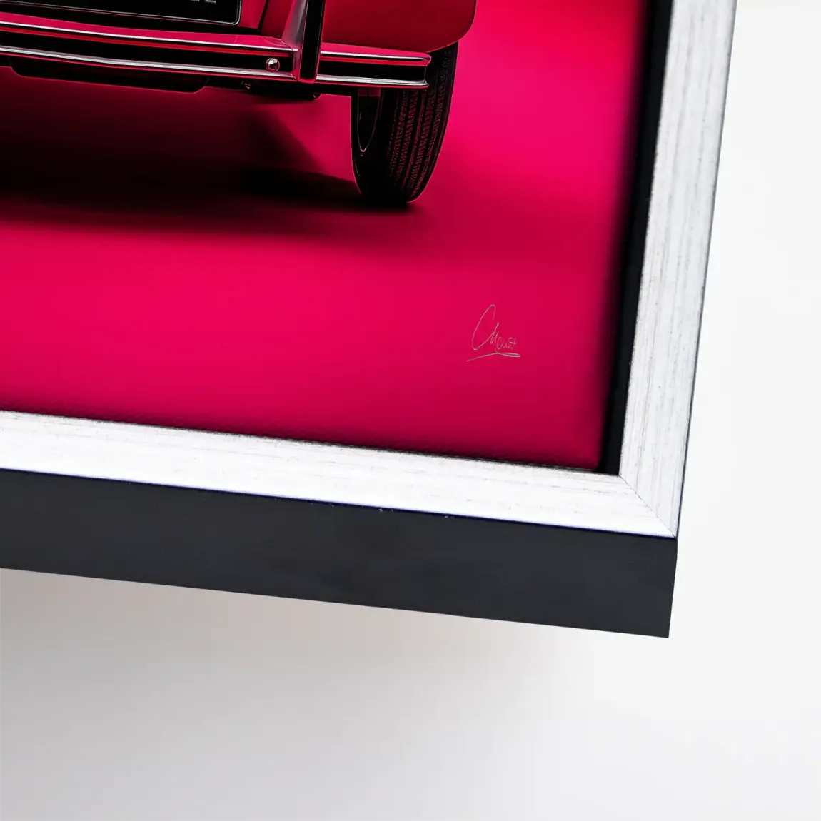 Mademoiselle Chic 2CV Leinwand Bild