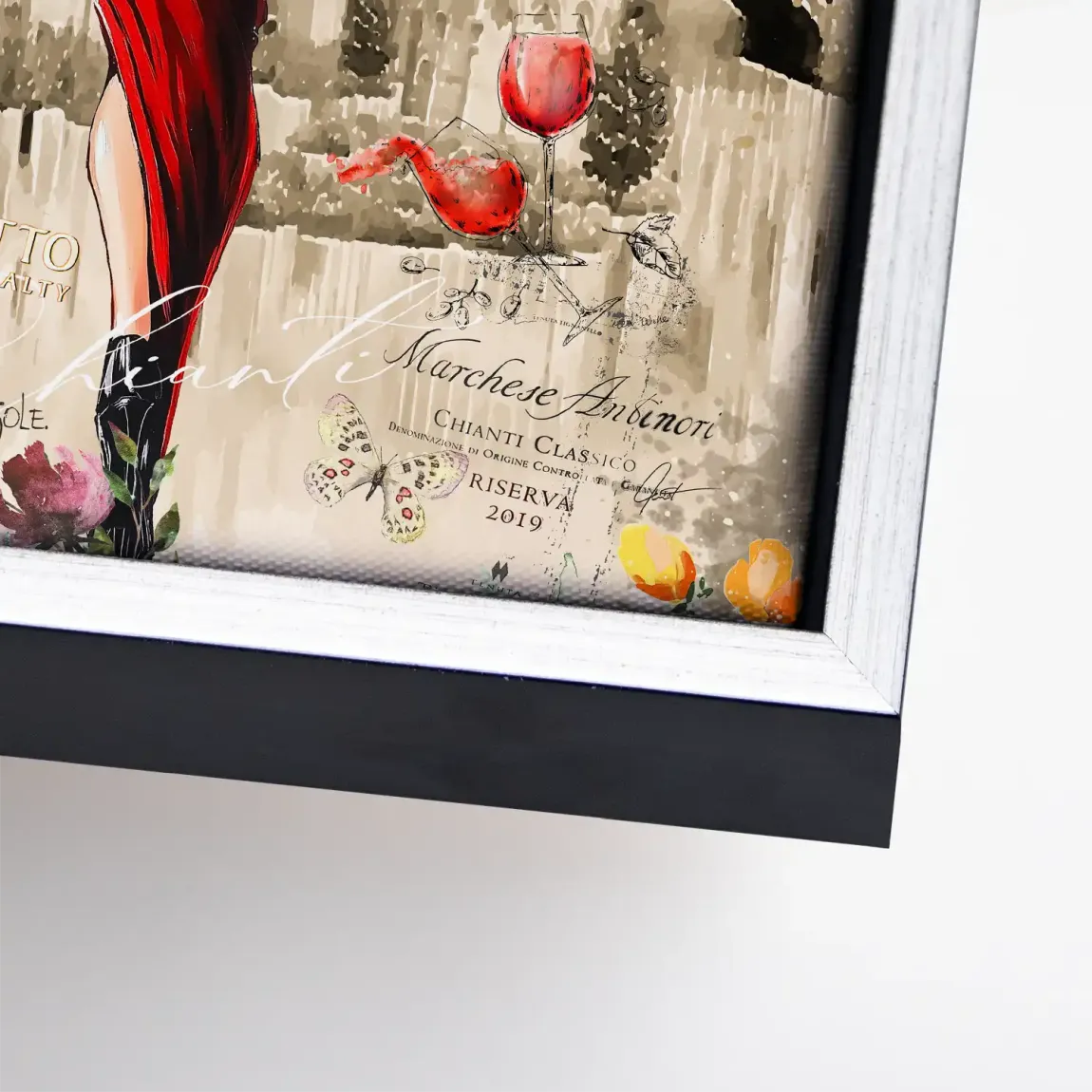 Dolce Vita Rosso Flair Leinwand Bild INGALERIE