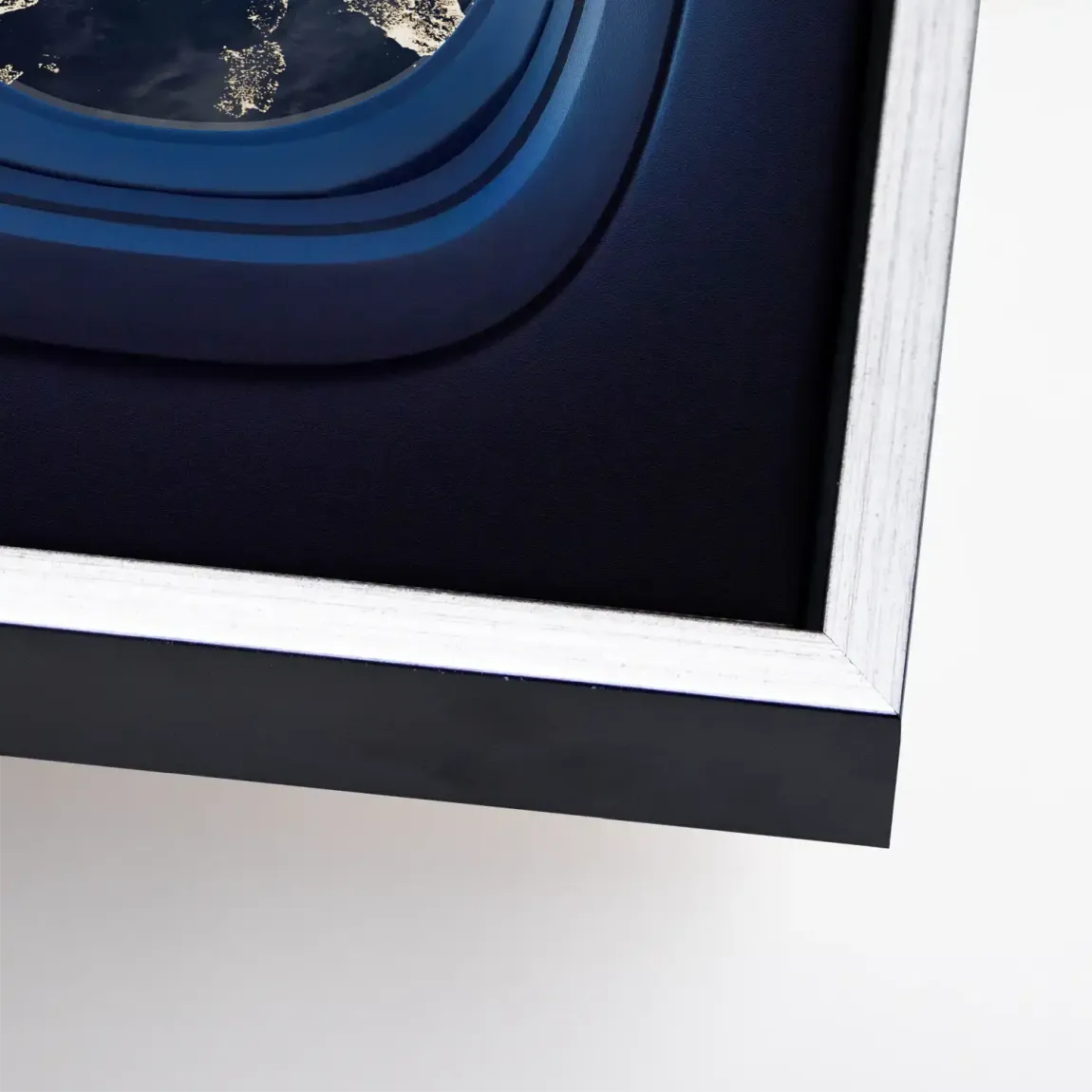 Flugzeugfenster Orbit Leinwand Bild