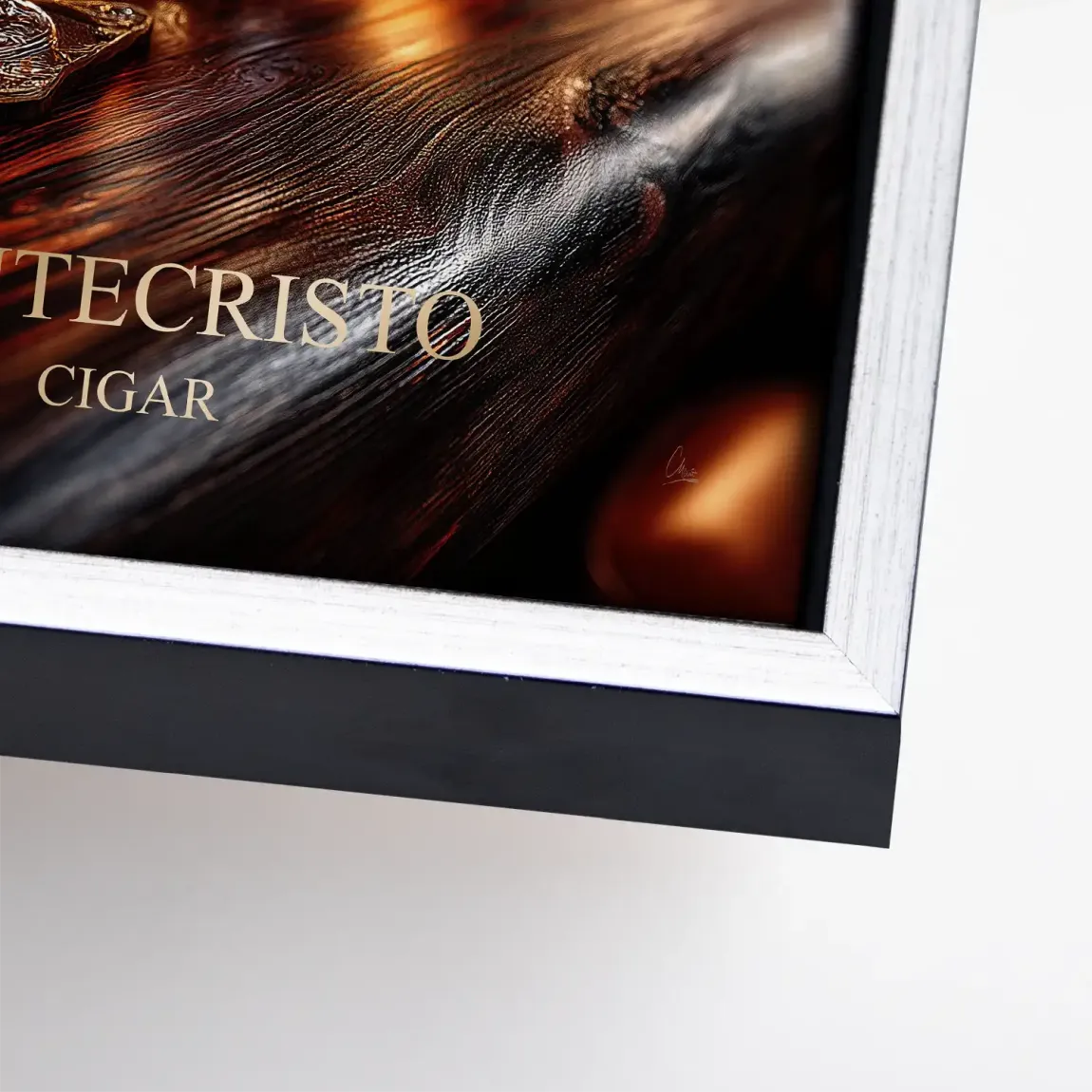 Amber Delight Cognac Leinwand Bild