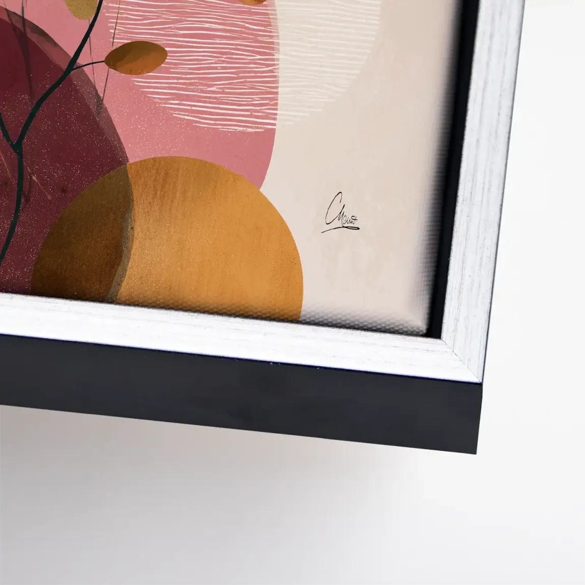 Golden Terra Harmony Leinwand Bild