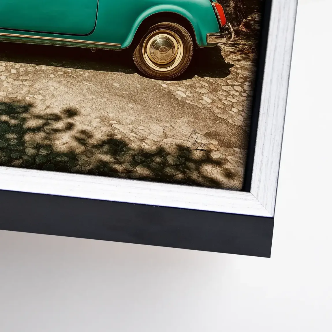 Toskana Fiat Charm Leinwand Bild