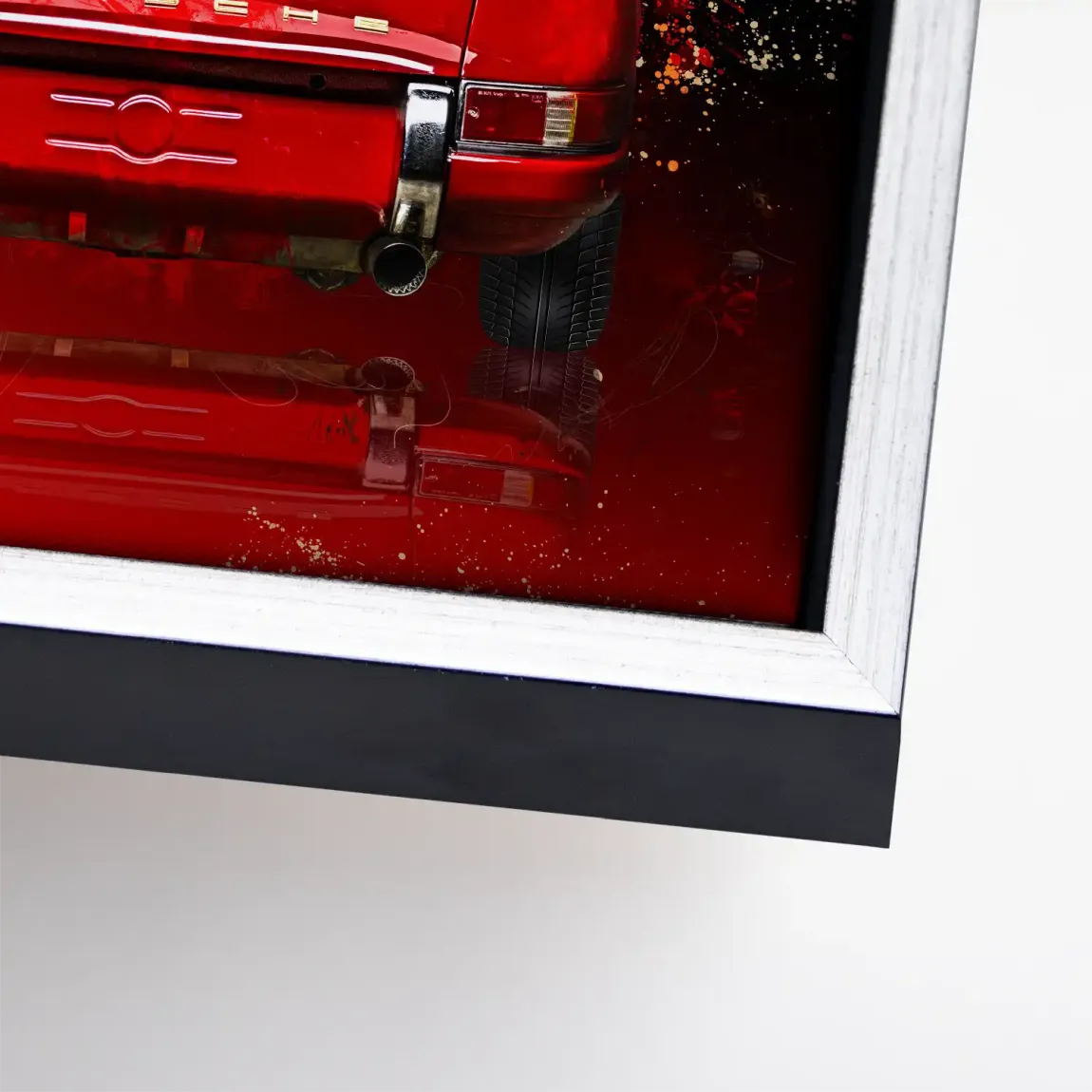 Red Legend 911 Retro Leinwand Bild
